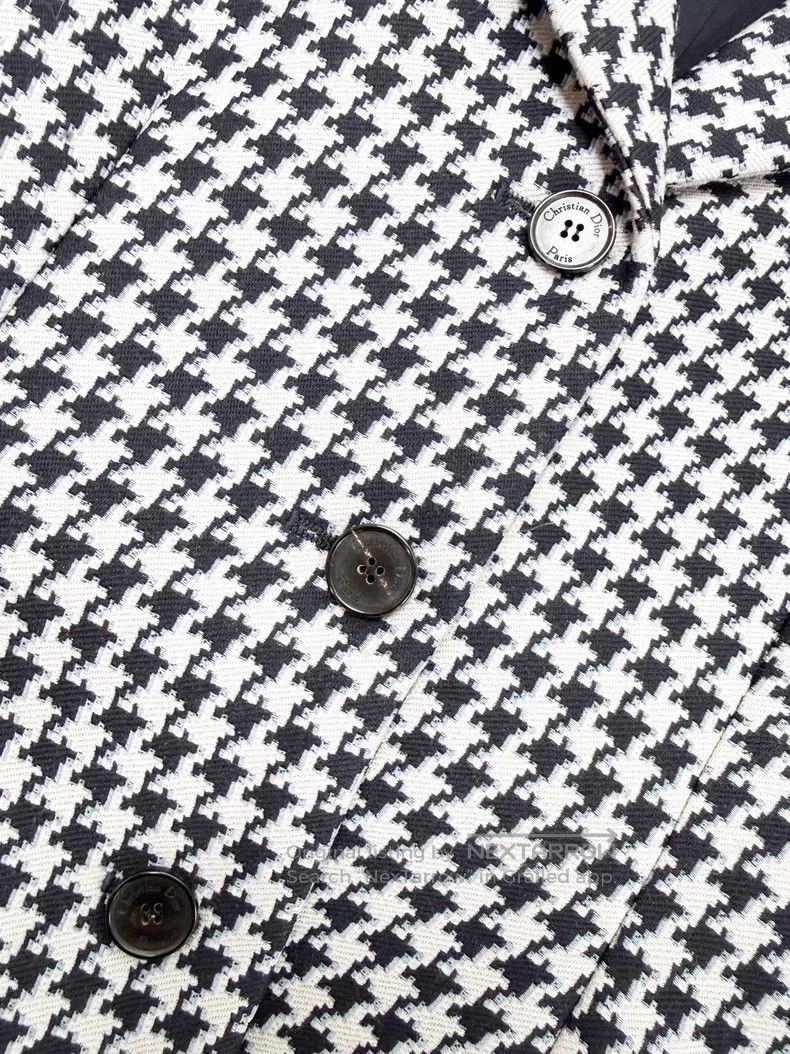 Dior Dior Thousand-bird check waisted suit jacket Size XS / US 0-2 / IT 36-38 - 4 Thumbnail