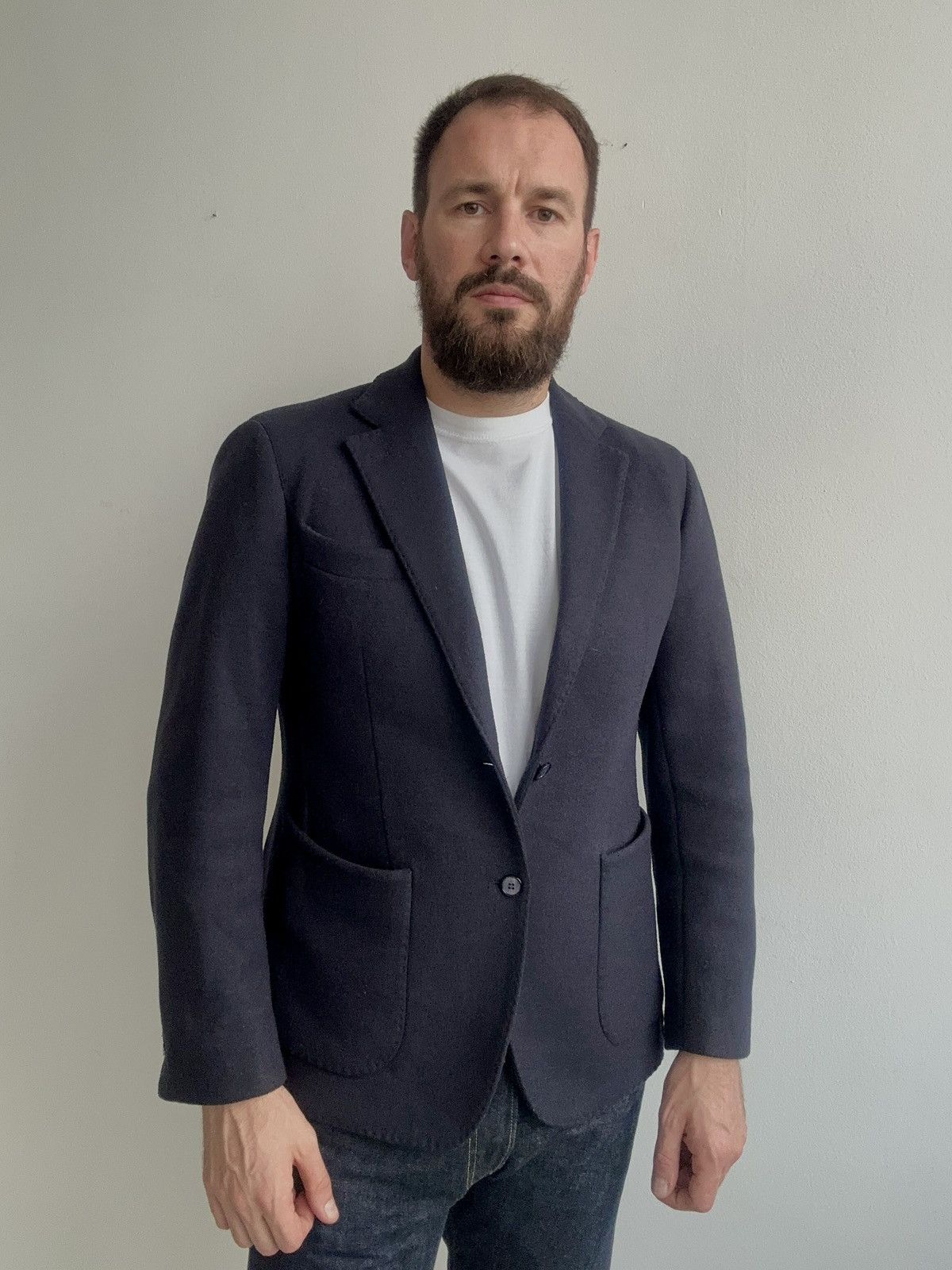 Douglas Hayward Douglas Hayward Mayfair London Wool Blend Blazer - Size 40 Size 40R - 2 Thumbnail