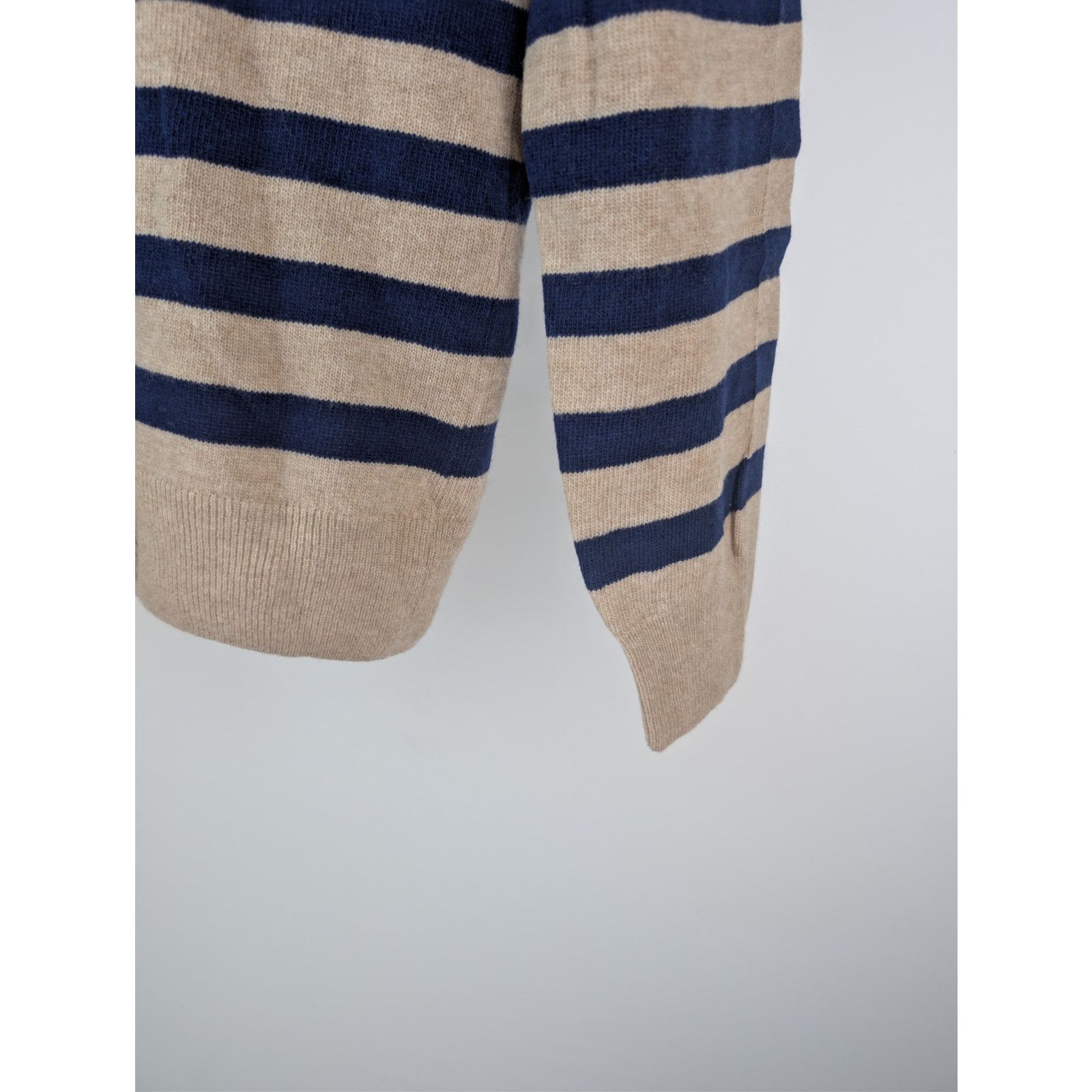 A.P.C. o1rshd1 CC20 Men's Ismael Stripe Crewneck Sweater in Beige Size US M / EU 48-50 / 2 - 13 Thumbnail