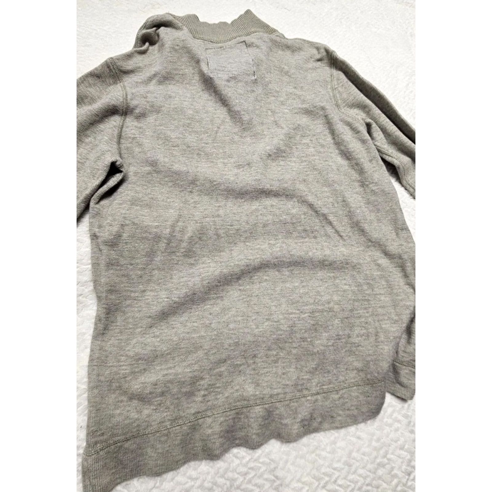 American Eagle Outfitters American Eagle Pullover Men's Large Heather Gray Relaxed Fit Mock Neck Size US L / EU 52-54 / 3 - 2 Thumbnail