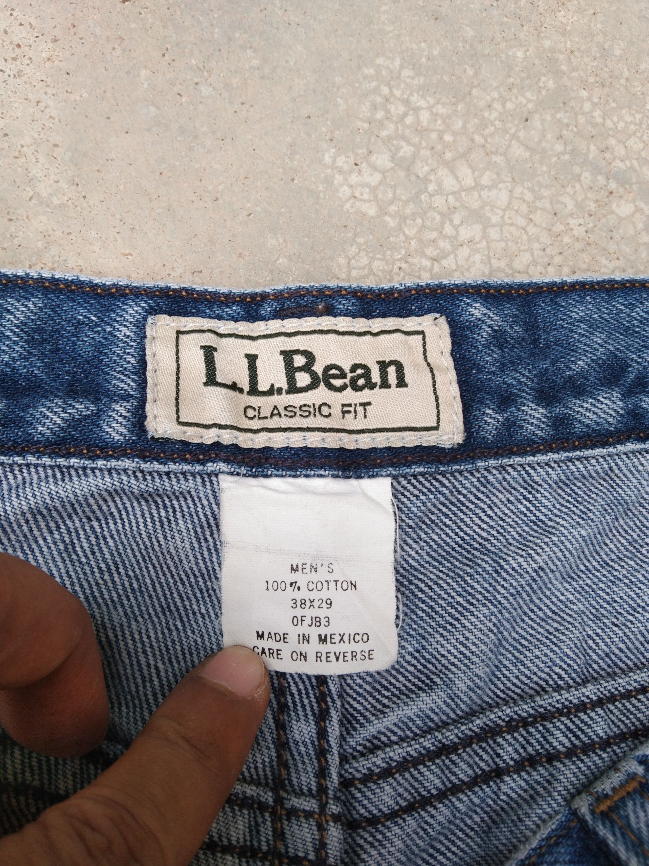 Japanese Brand × L.L. Bean × Vintage Vintage L.L Bean Released Hem Distressed Jeans 36x29.5 Size US 36 / EU 52 - 7 Thumbnail