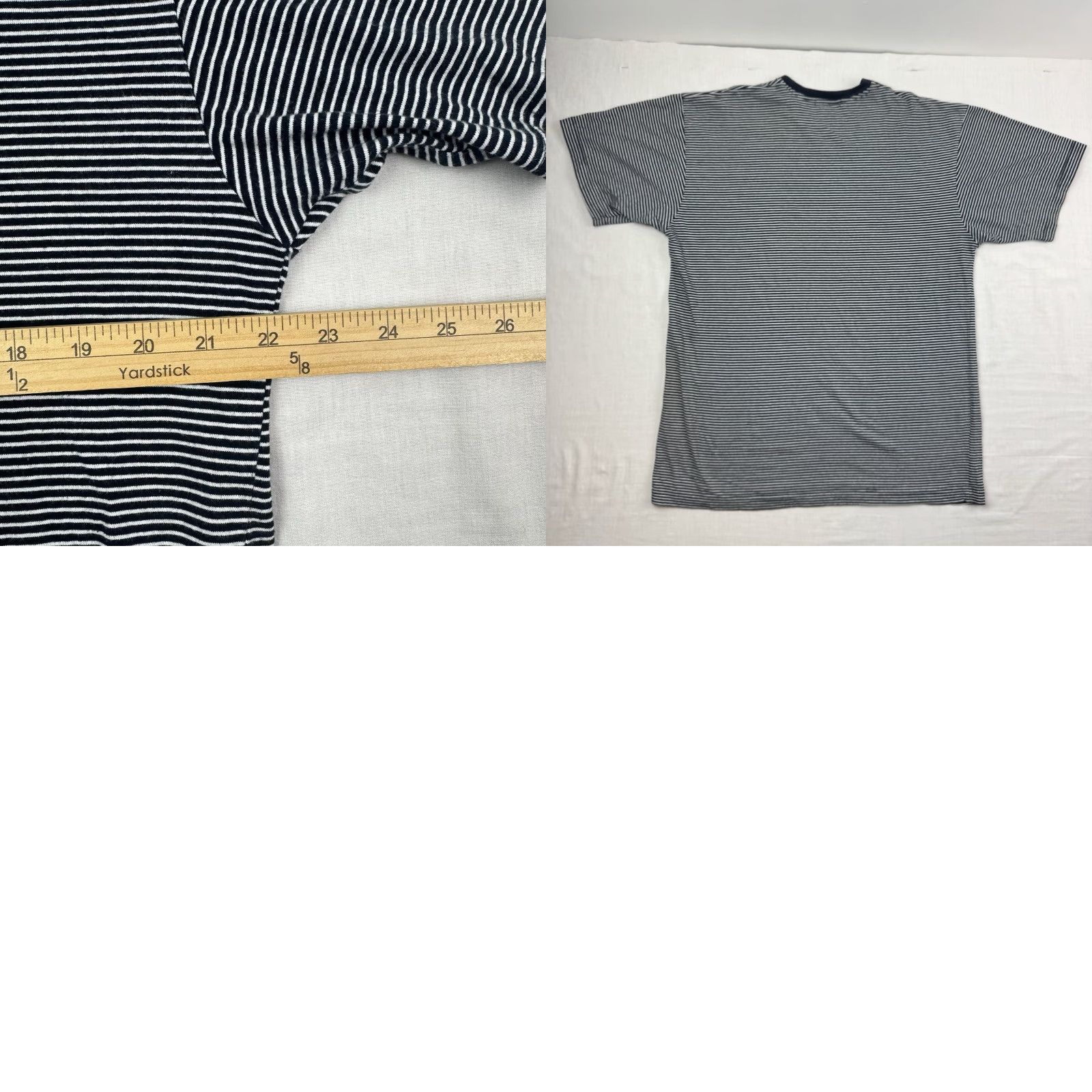 Nautica Vintage Nautica Striped T-Shirt Adult Large Logo USA 90s Hipster Cotton Shirt Mens Size US L / EU 52-54 / 3 - 8 Thumbnail