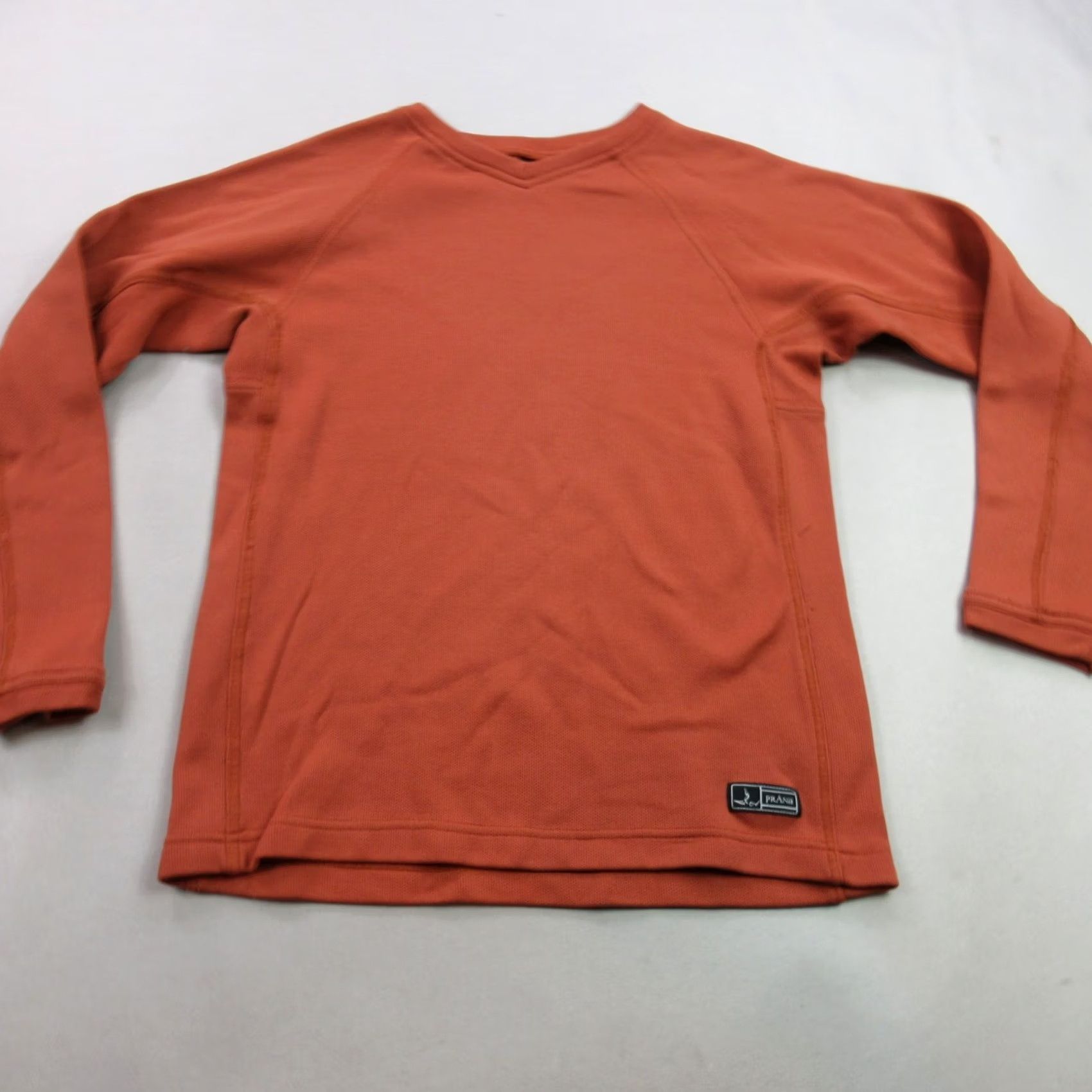 Prana prAna Sweater Mens Medium Long Sleeve V Neck Pullover Rust Lightweight Casual Size US M / EU 48-50 / 2 - 2 Thumbnail
