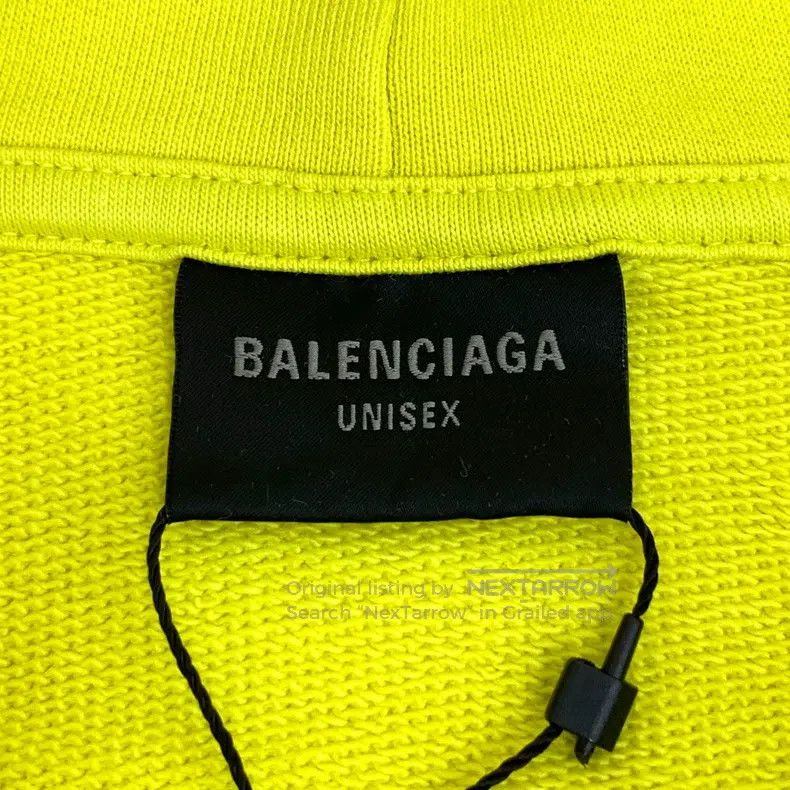 Balenciaga Balenciaga Yellow Logo Letter Flame Pattern Printed Cotton Size US M / EU 48-50 / 2 - 5 Thumbnail