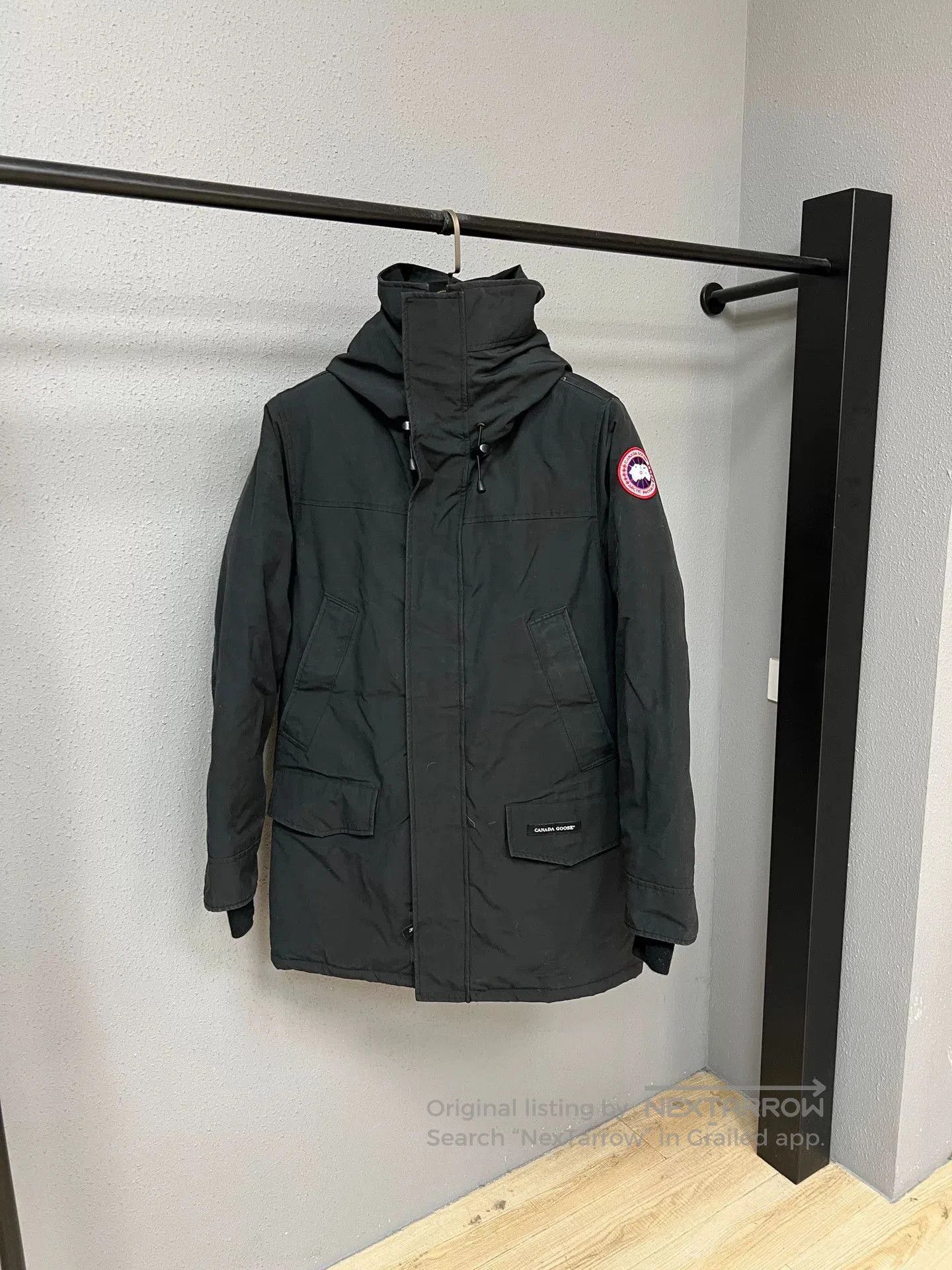 Canada Goose Black Down Jacket Size M.