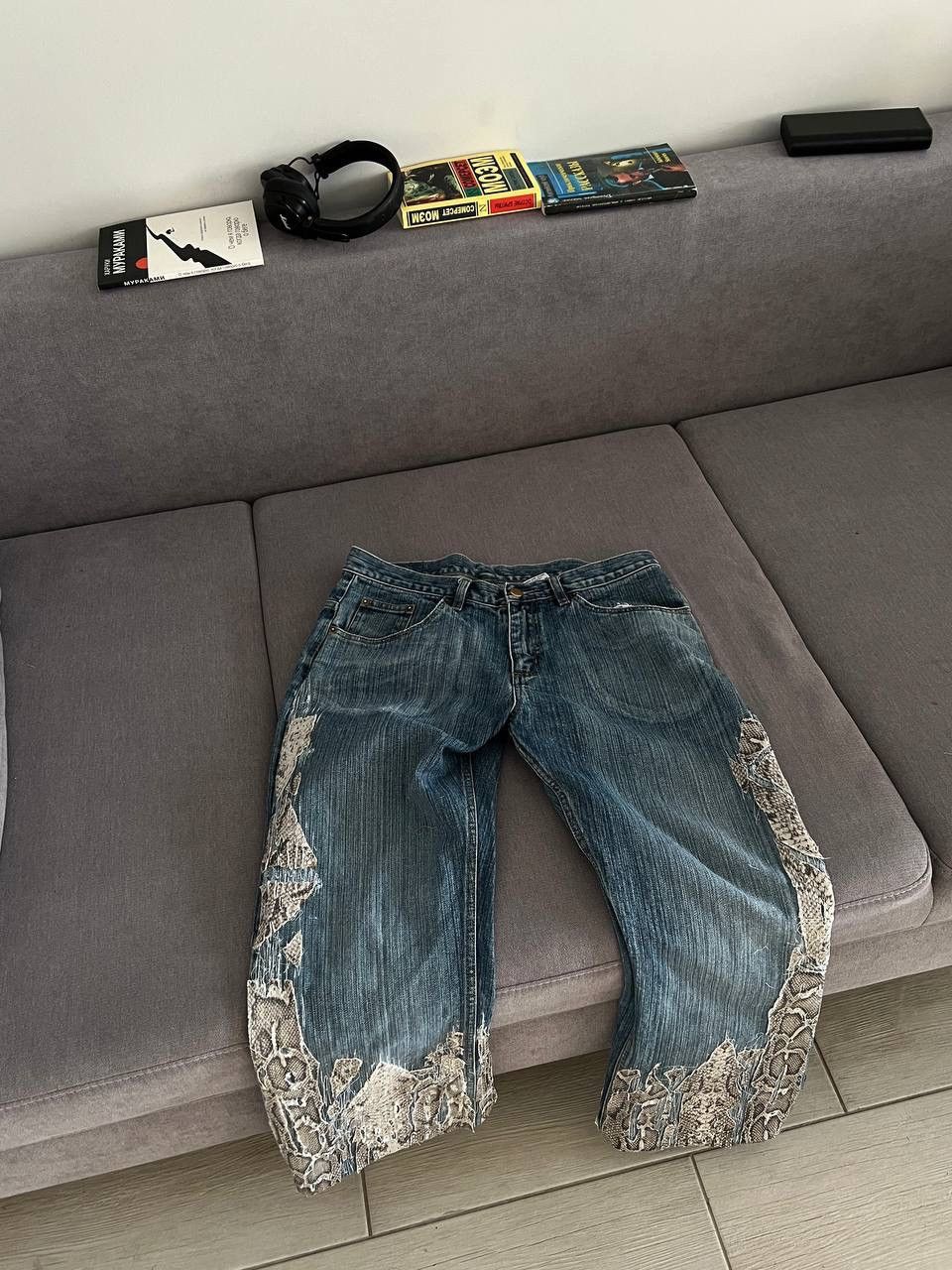 Other Vintage Boro Style Avant Garde Jeans Size 34" / US 12 / IT 48 - 5 Thumbnail