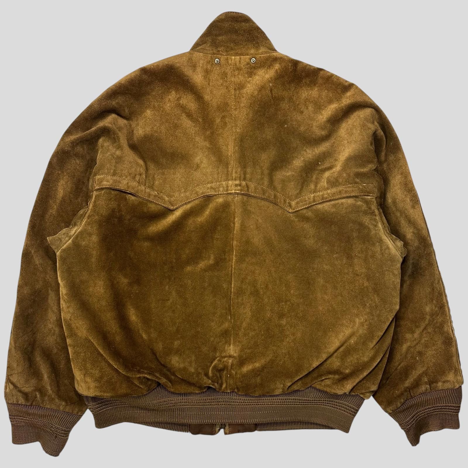 C.P. Company CP Company 1989 Ideas Suede Leather Quilt Flight Jacket L/XL Size US L / EU 52-54 / 3 - 3 Thumbnail