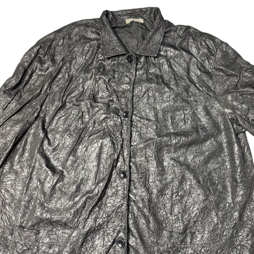 Other Valerie Stevens Black Crinkle Front Button Jacket Size 3X Size 3XL / US 20-22 - 2 Thumbnail