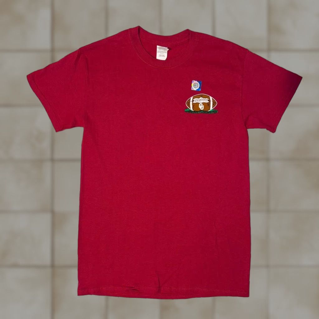 Gildan OU Tailgate Party Red T-Shirt - Small | Gildan | Unisex Adults | Logo Graphic Print | Cotton Jersey | Short Sleeve Crew Neck | Regular Fit | Red Size US S / EU 44-46 / 1 - 1 Thumbnail