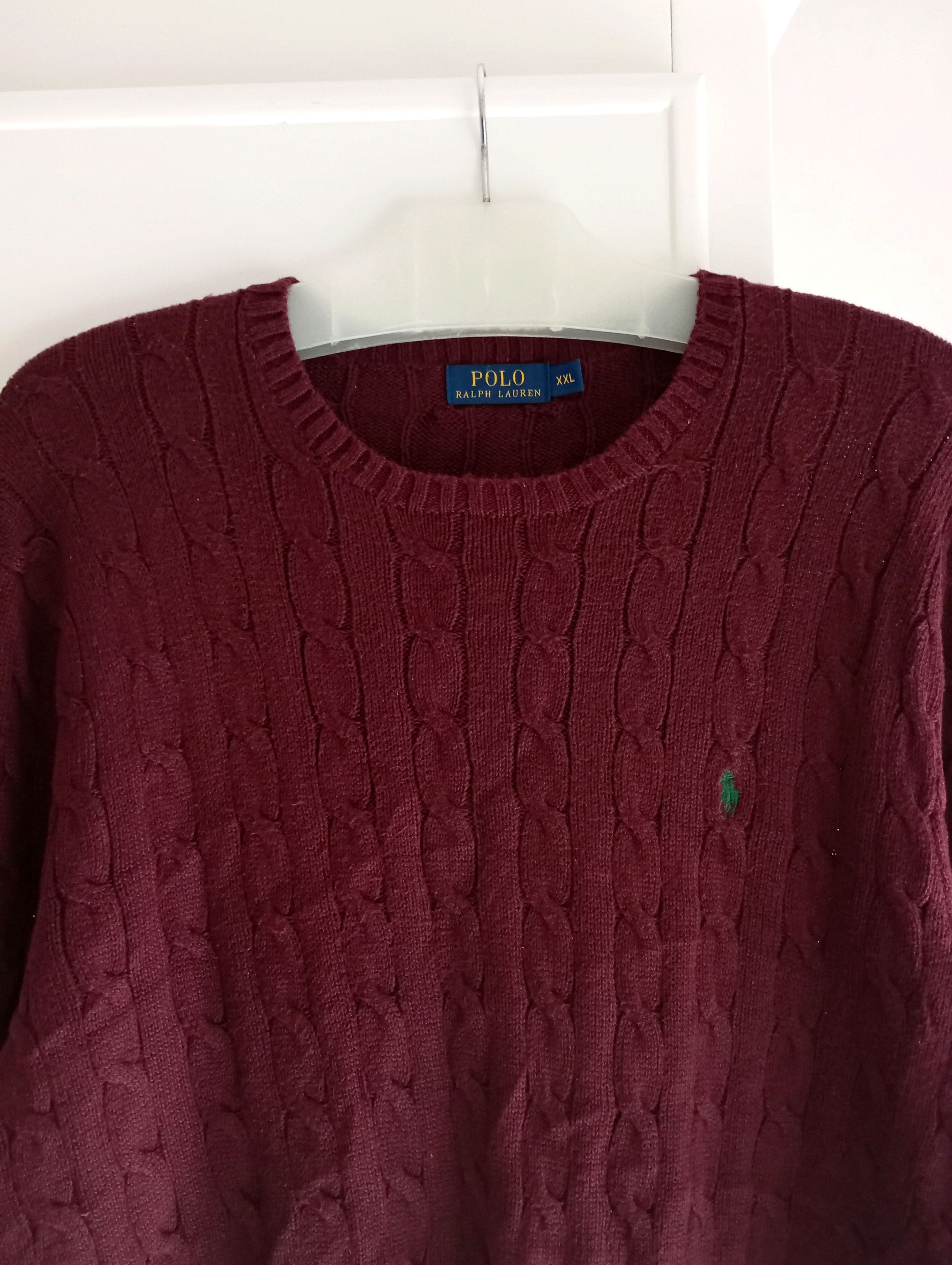 Polo Ralph Lauren × Vintage Vintage Polo Ralph Lauren Cable Knit Sweater Size US XXL / EU 58 / 5 - 2 Thumbnail