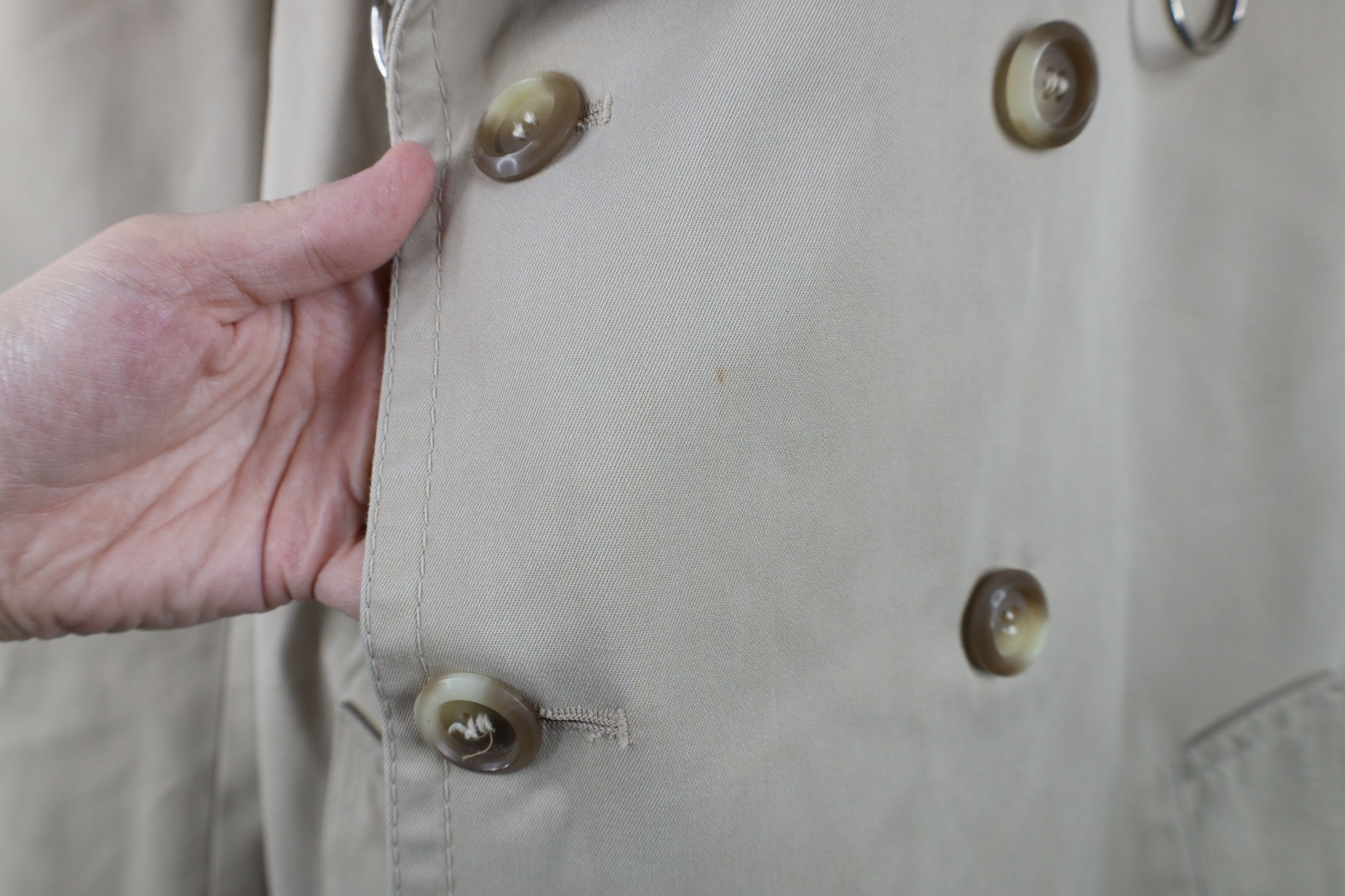 Vintage Vintage 80s 90s Streetwear Breasted Trench Coat Jacket Size US L / EU 52-54 / 3 - 4 Thumbnail