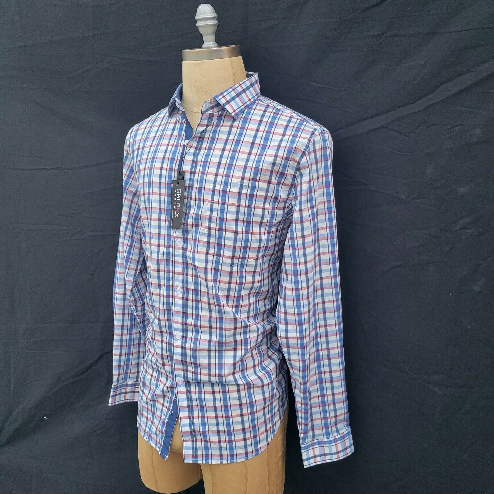 Other Men's Galaxy By Harvic Slim Fit Dress Shirt. Large Size US L / EU 52-54 / 3 - 5 Thumbnail