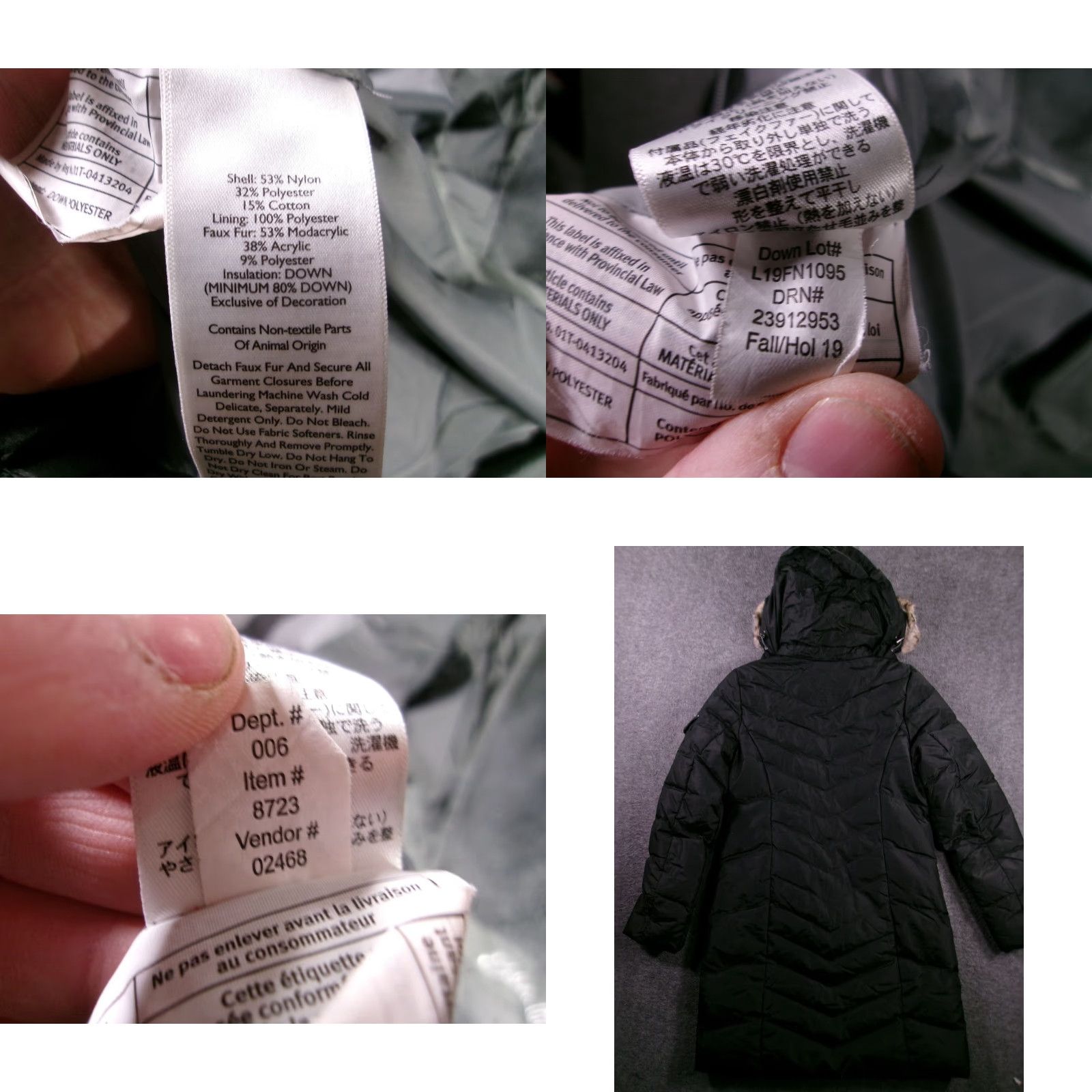 Eddie Bauer Eddie Bauer Parka Womens S Sun Valley Down Insulated Coat Hooded Black Faux Fur Size S / US 4 / IT 40 - 8 Thumbnail