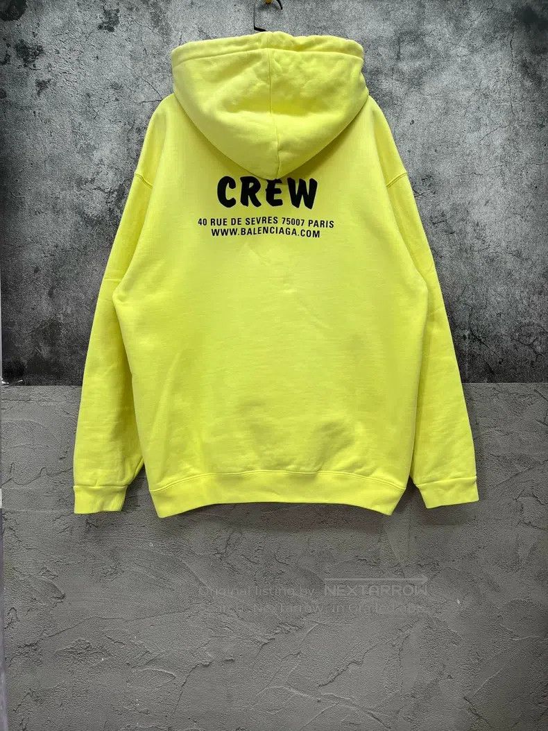 Balenciaga Balenciaga CREW lettering hooded sweatshirt Size US S / EU 44-46 / 1 - 2 Thumbnail