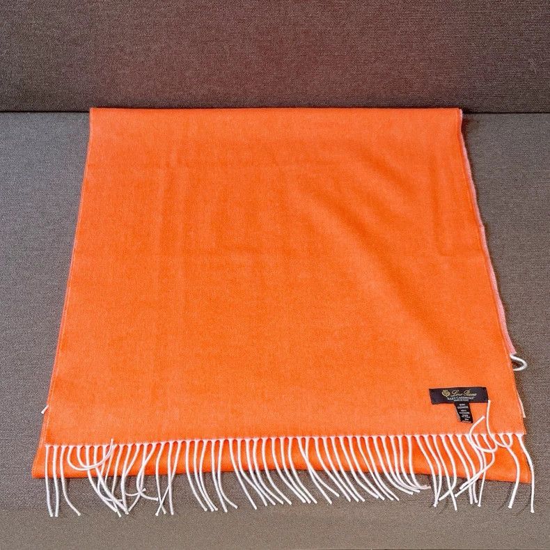 Loro Piana Two-Tone Orange Pink Cashmere Scarf - dmc Size ONE SIZE - 1 Thumbnail