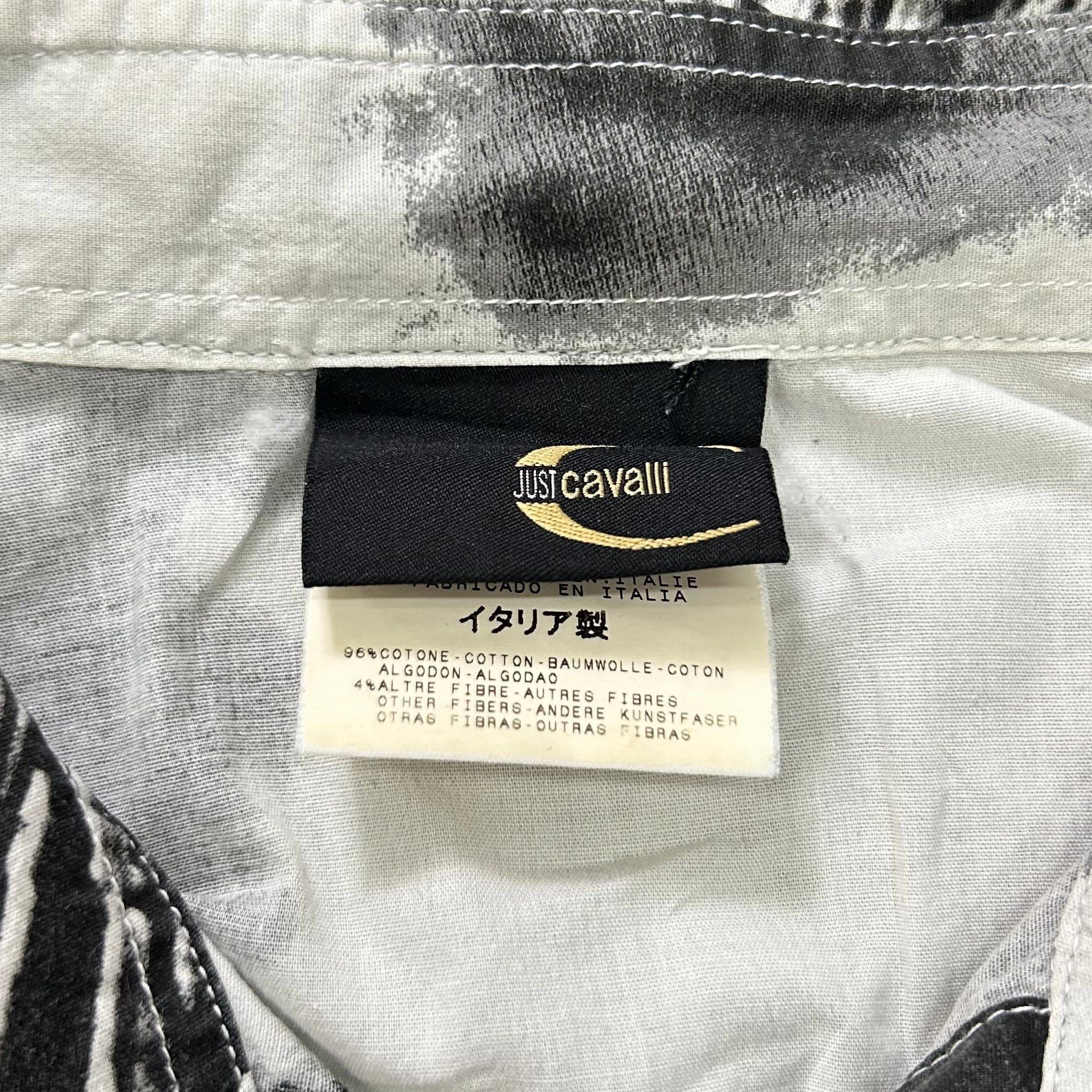 Just Cavalli Just Cavalli SS05 Horses Graphic Print Short Sleeve Shirt Size US XS / EU 42 / 0 - 6 Thumbnail