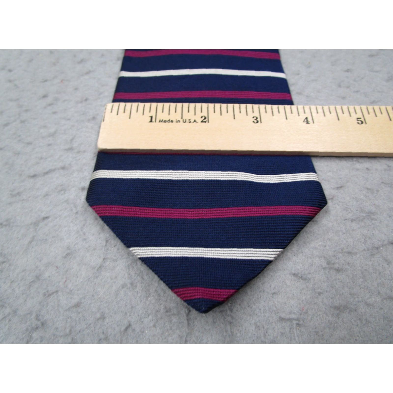 Brooks Brothers Brooks Brothers Makers Neck Tie Mens Blue Striped Silk Preppy Made in USA Size ONE SIZE - 4 Thumbnail