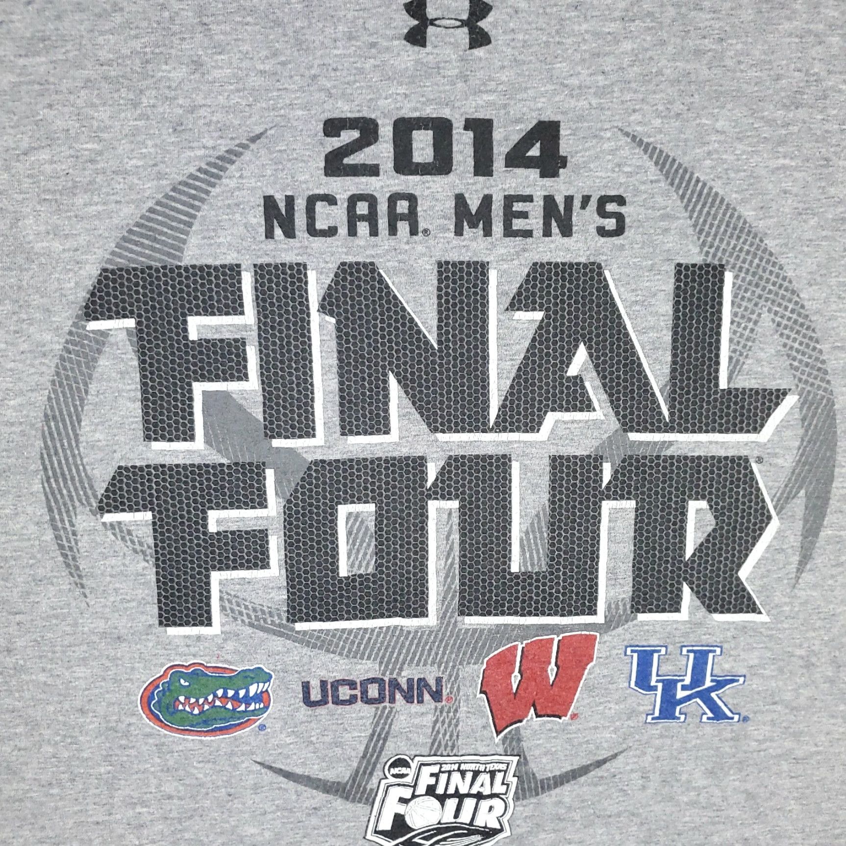 Under Armour Under Armour Final Four NCAA T-Shirt Gray Size Medium Unisex Adults Short Sleeve Crew Neck 2014 Size US M / EU 48-50 / 2 - 2 Thumbnail