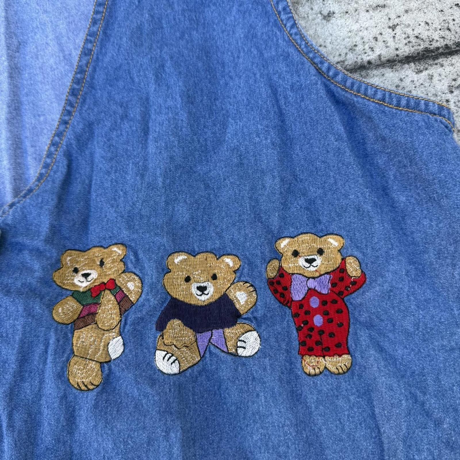 Other Vintage jean vest. Cute embroidered teddy bears Size XL / US 12-14 / IT 48-50 - 2 Thumbnail