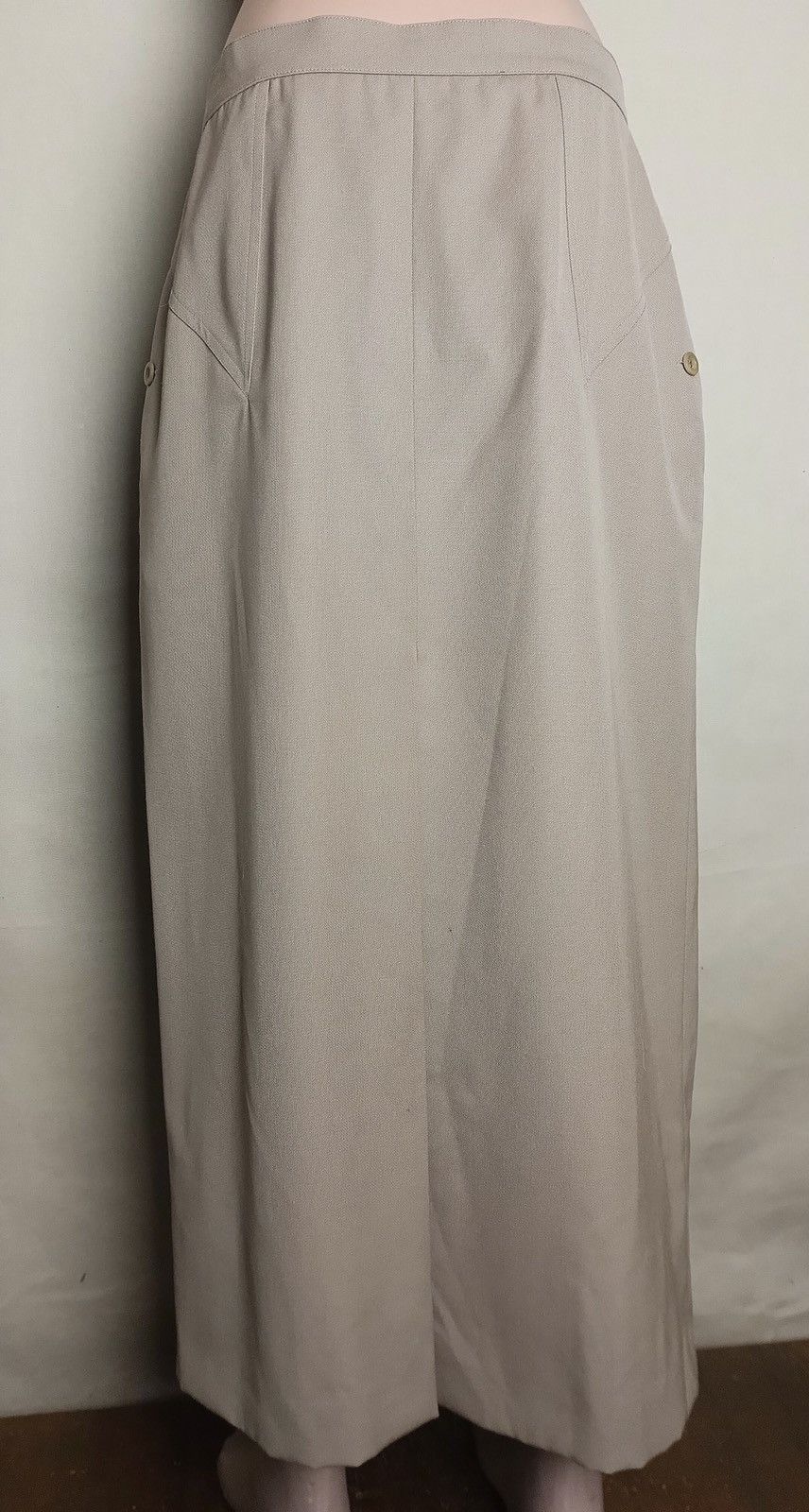 Max Mara Max Mara Beige Wool Blend Long Skirt UK16 EU42 Size 34" / US 12 / IT 48 - 6 Thumbnail