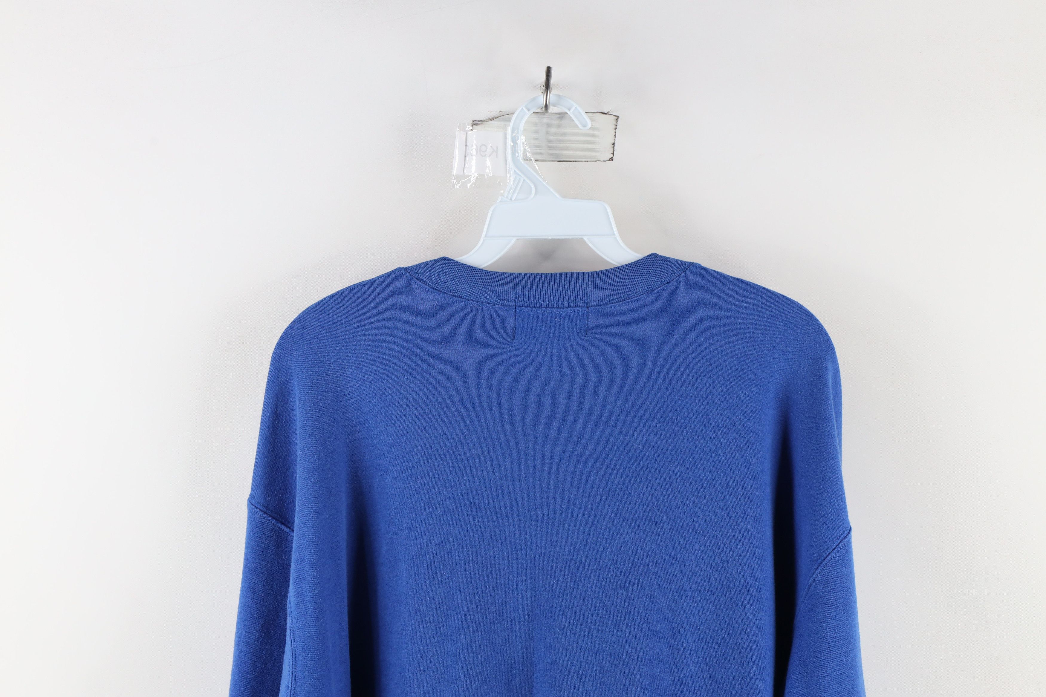 Vintage Vintage 90s Streetwear Long Sleeve Henley T-Shirt Royal Blue Size US XL / EU 56 / 4 - 11 Thumbnail