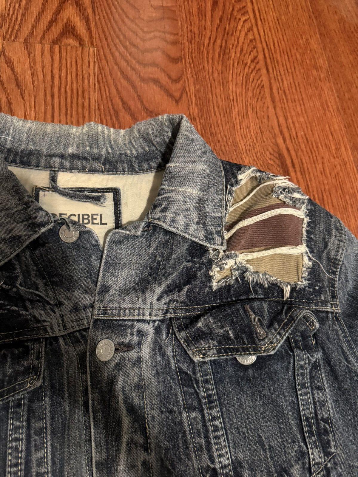 Decibel Vintage American Flag Denim Jacket Size US XL / EU 56 / 4 - 3 Thumbnail