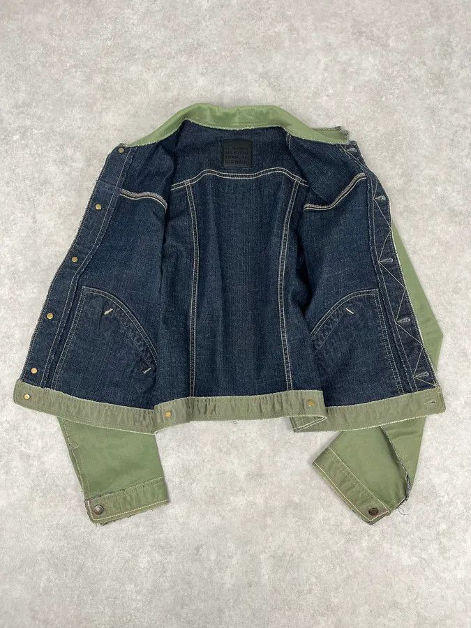 Marithe + Francois Girbaud 1990s Marithé + François Girbaud Khaki Cropped Cargo Denim Jacket Size S / US 4 / IT 40 - 9 Thumbnail