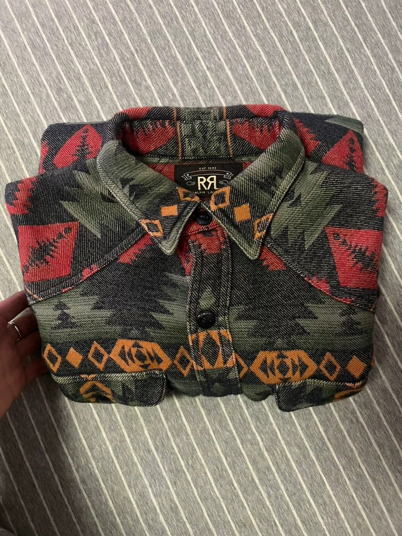 RRL Ralph Lauren RRL Ralph Lauren 2016 Red Green Southwest Shirt Size US S / EU 44-46 / 1 - 9 Thumbnail