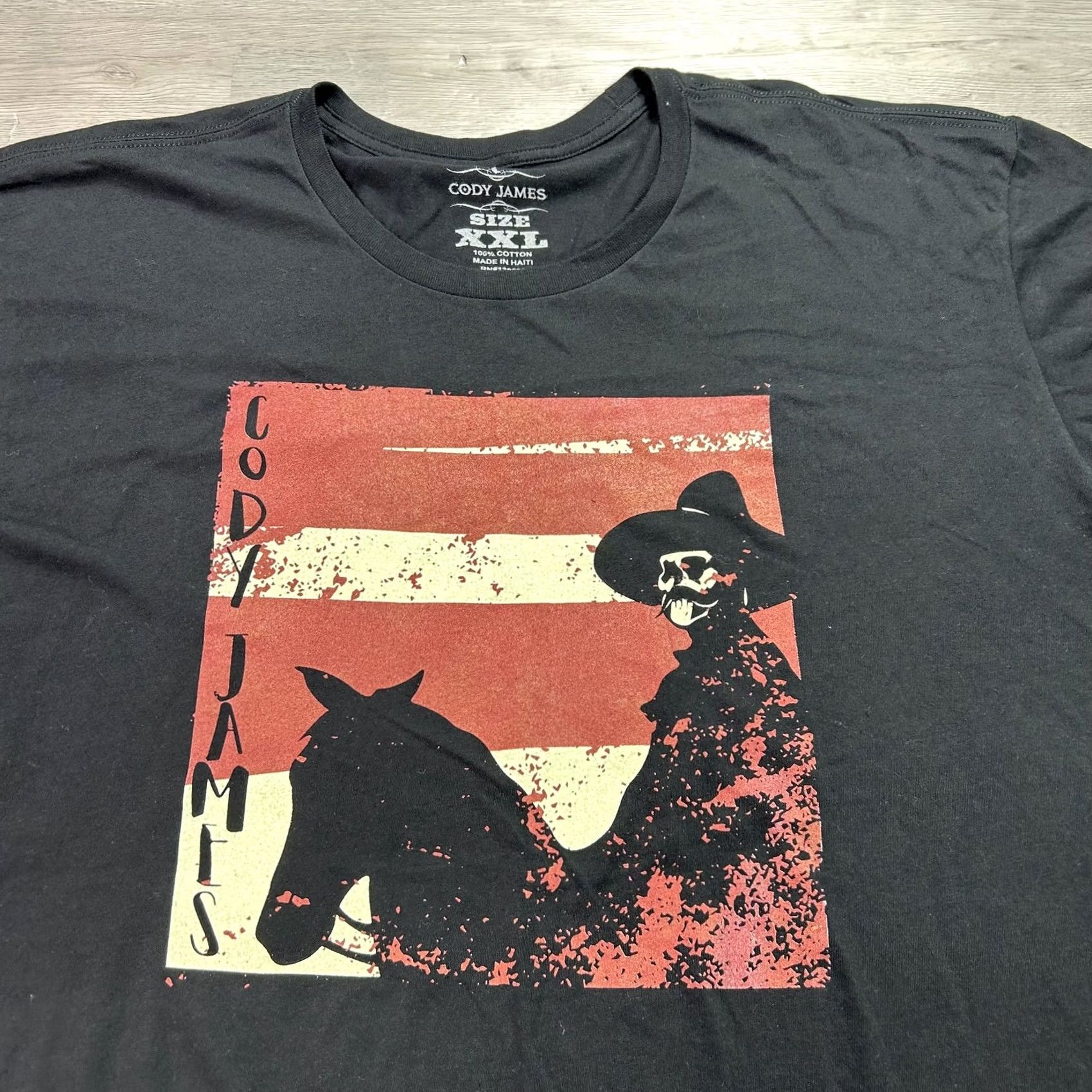 Cody James Cody James Shirt Mens 2XL Black Skull Cowboy Horse Flag Graphic Tee Western Size US XXL / EU 58 / 5 - 3 Thumbnail
