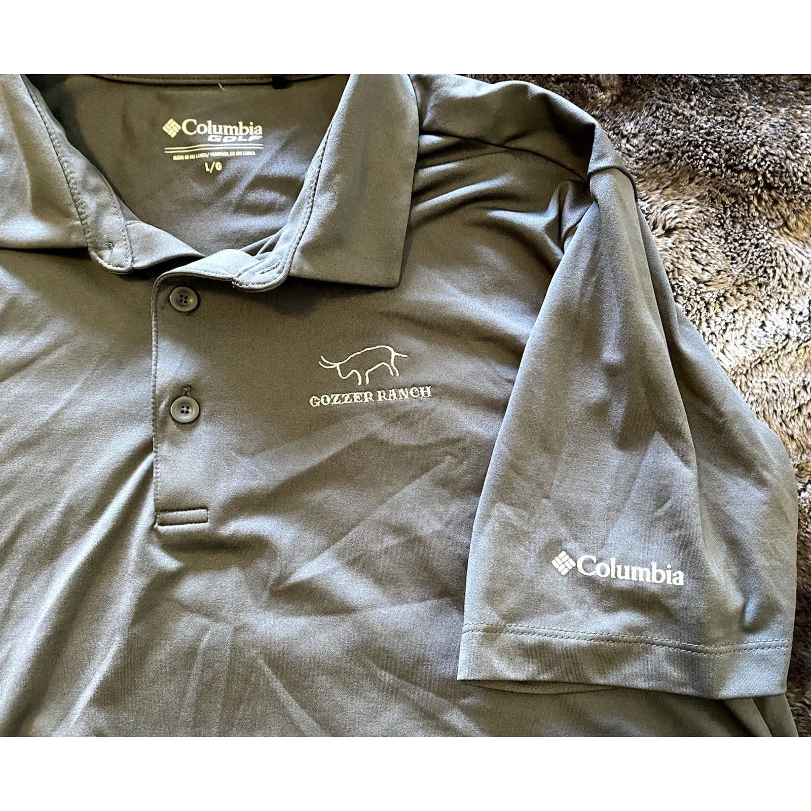 Peter Millar Gozzer Ranch Columbia Golf Polo Men’s L Shirt Gray Size US L / EU 52-54 / 3 - 5 Thumbnail
