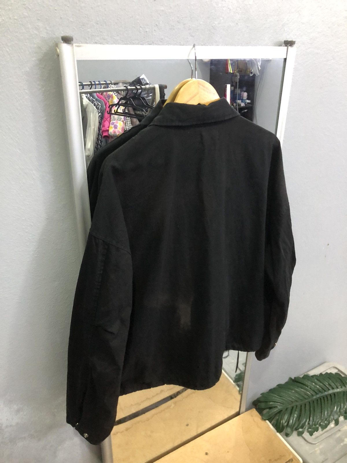 Helmut Lang CROP Black Utility Field Jacket Boxy Fit Drawstring Hem Size US L / EU 52-54 / 3 - 10 Thumbnail
