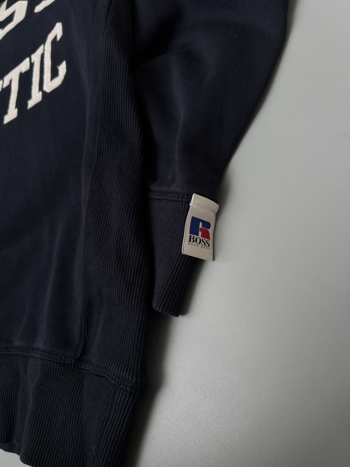 Hugo Boss × Russell Athletic × Vintage Hugo Boss x Russel Athletic Logo Hoodie Sweatshirt Size US S / EU 44-46 / 1 - 4 Thumbnail