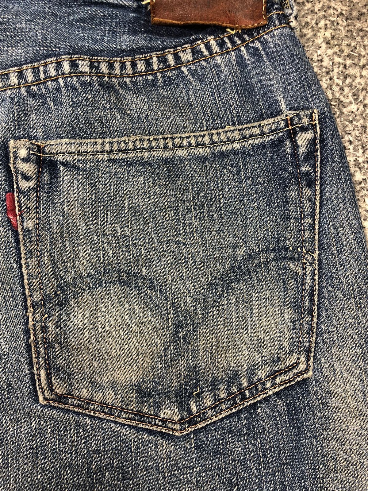 Evisu Vintage Distressed Japanese Brand Fullcount Selvage Jeans Size US 30 / EU 46 - 19 Thumbnail