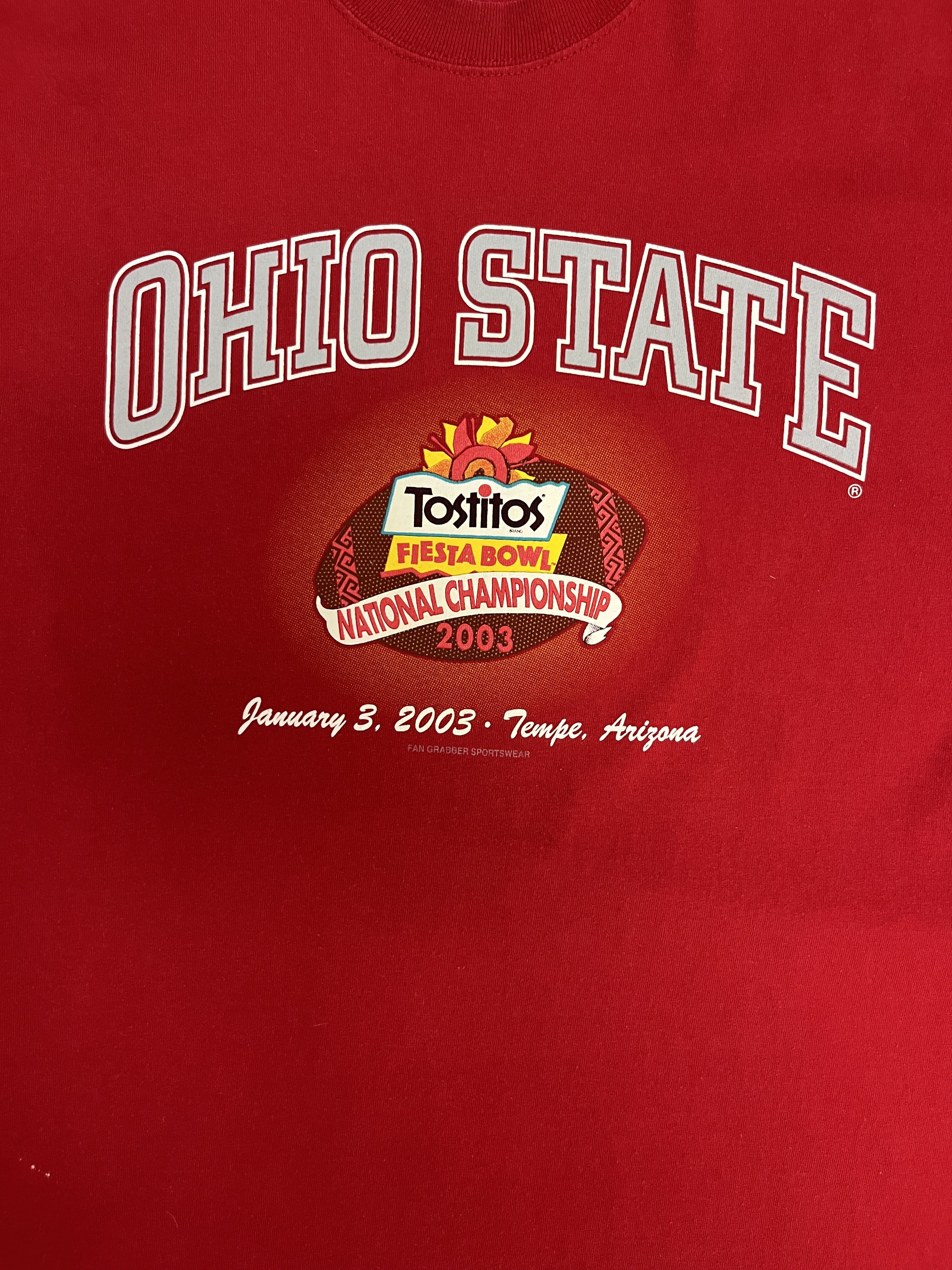 Vintage Ohio State Buckeyes Tostitos Fiesta Bowl Vintage T-Shirt Tee Size US XL / EU 56 / 4 - 2 Thumbnail