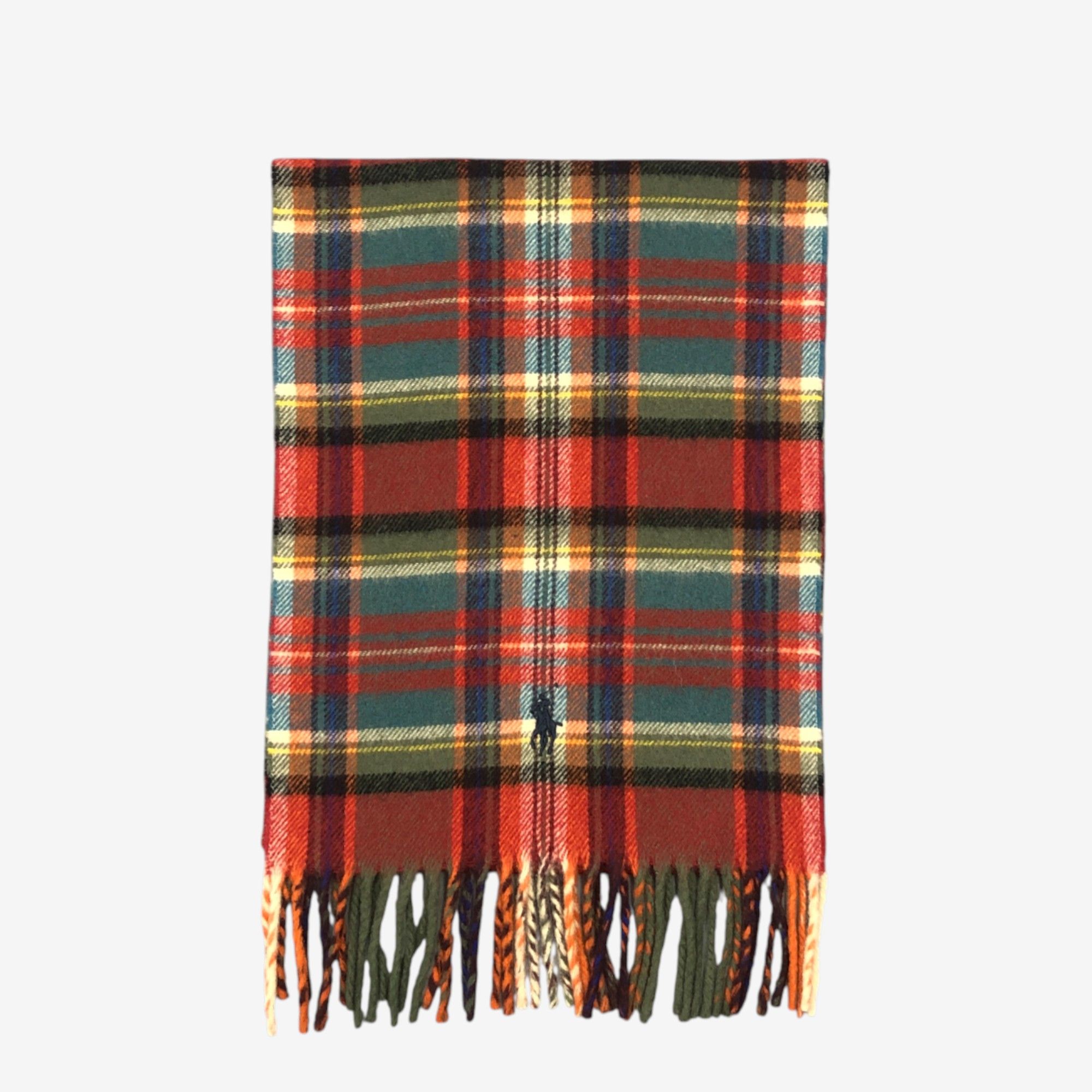 Polo Ralph Lauren Vintage Polo Ralph Lauren Scarf Muffler Wool Plaid Scarves Size ONE SIZE - 2 Thumbnail