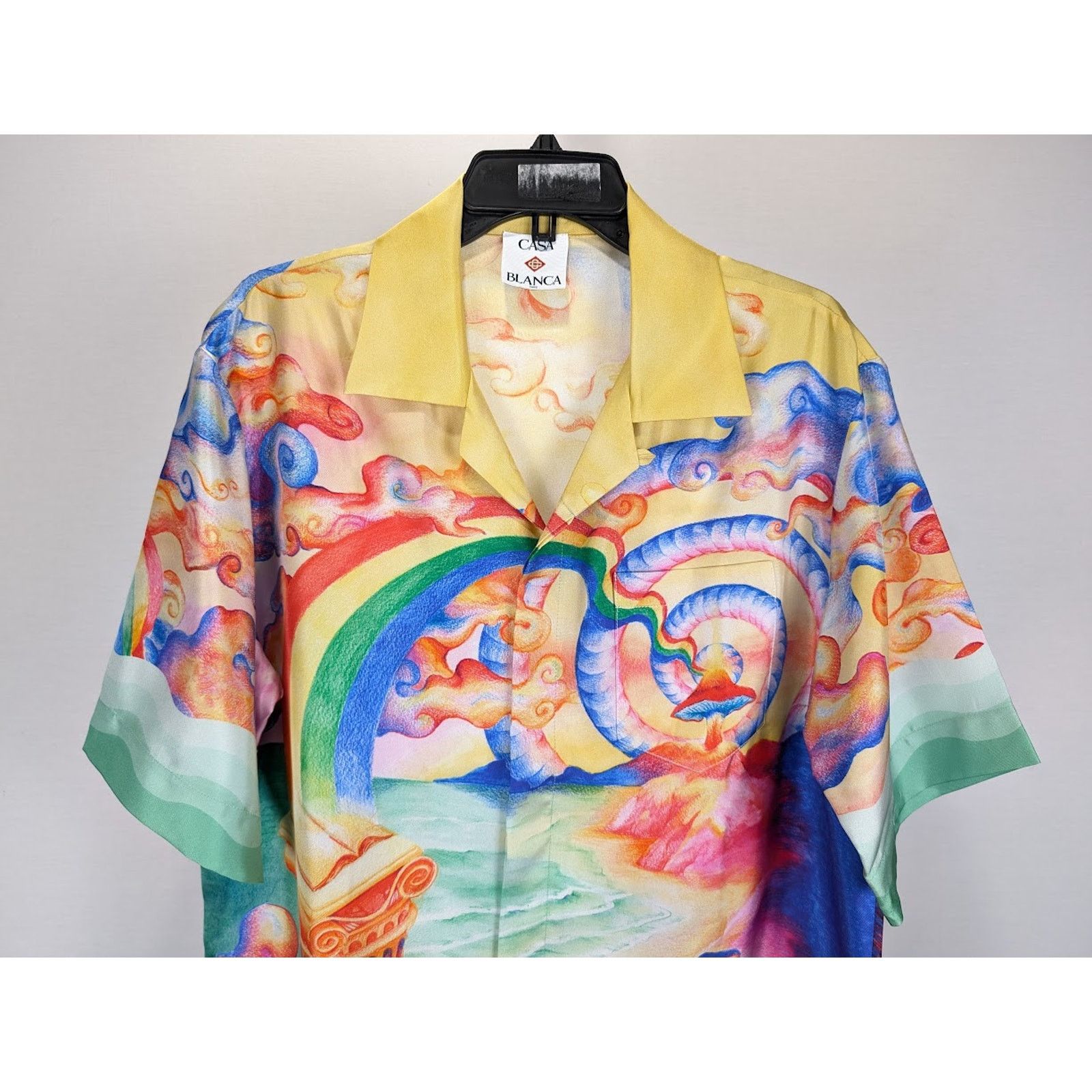 Casablanca o1rshd1 DUP /Silk Twill Short Sleeve Collar Shirt Multicolor Size US S / EU 44-46 / 1 - 5 Thumbnail