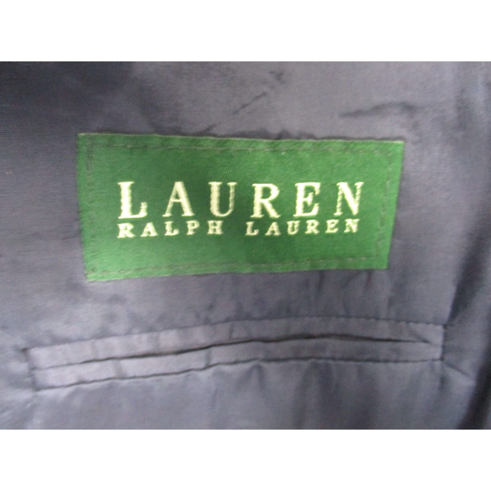 Ralph Lauren VINTAGE Lauren Ralph Lauren Sport Coat 42 Wool Cashmere Blazer Navy Plaid Stripe Blazer Mens 42 Wool Cashmere Navy Plaid Stripe Size 42R - 2 Thumbnail