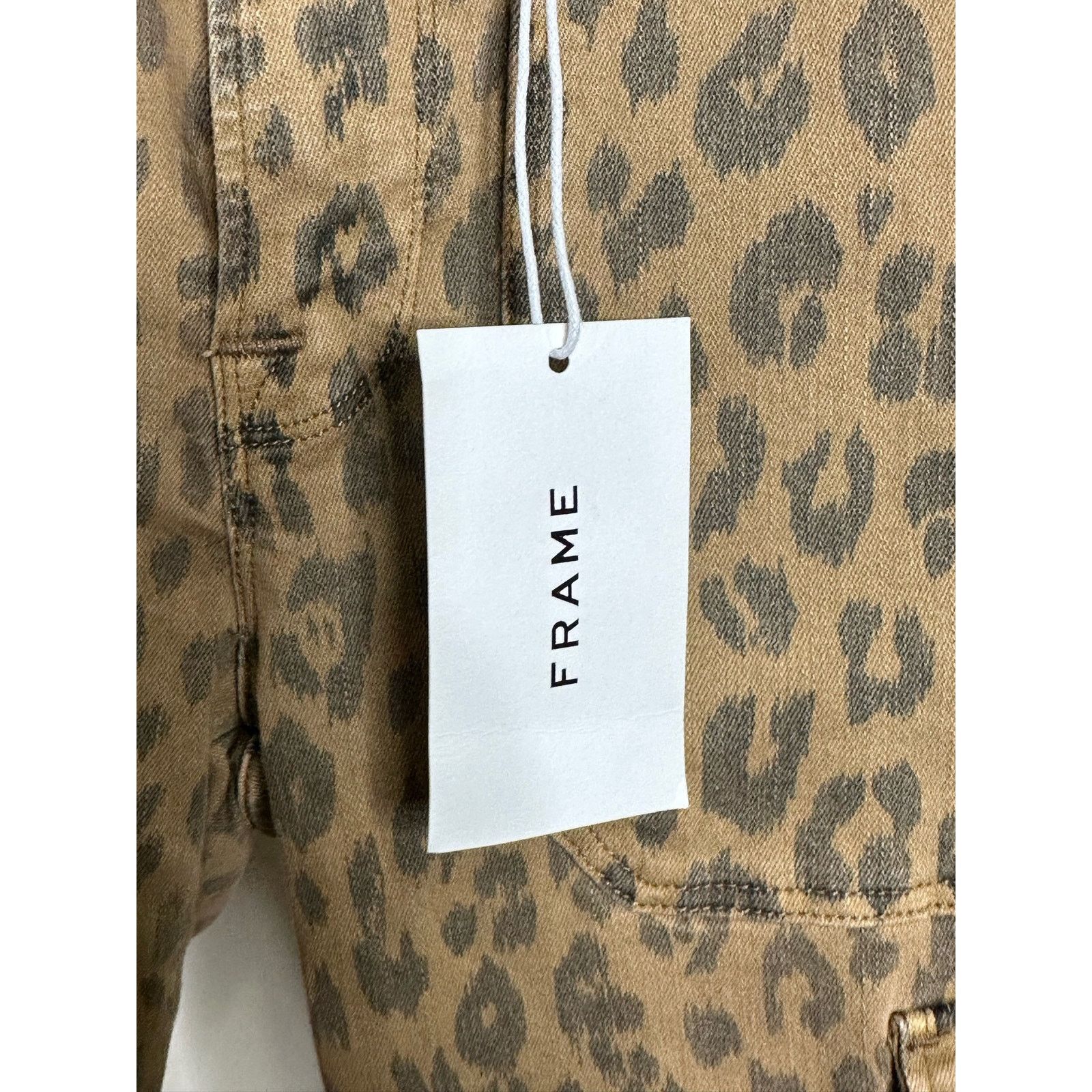 Frame FRAME beige cheetah cargo ankle jeans size 24 - 0 Size 25" / US 0 / IT 36 - 6 Thumbnail