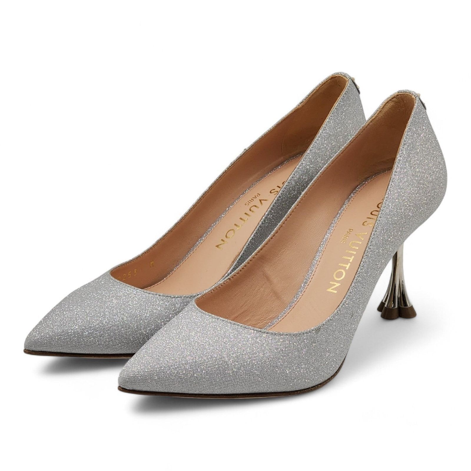 Louis Vuitton Blossom Pumps Glitter in Silver 35.5 5.5 NWB Size US 5.5 / IT 35.5 - 1 Thumbnail