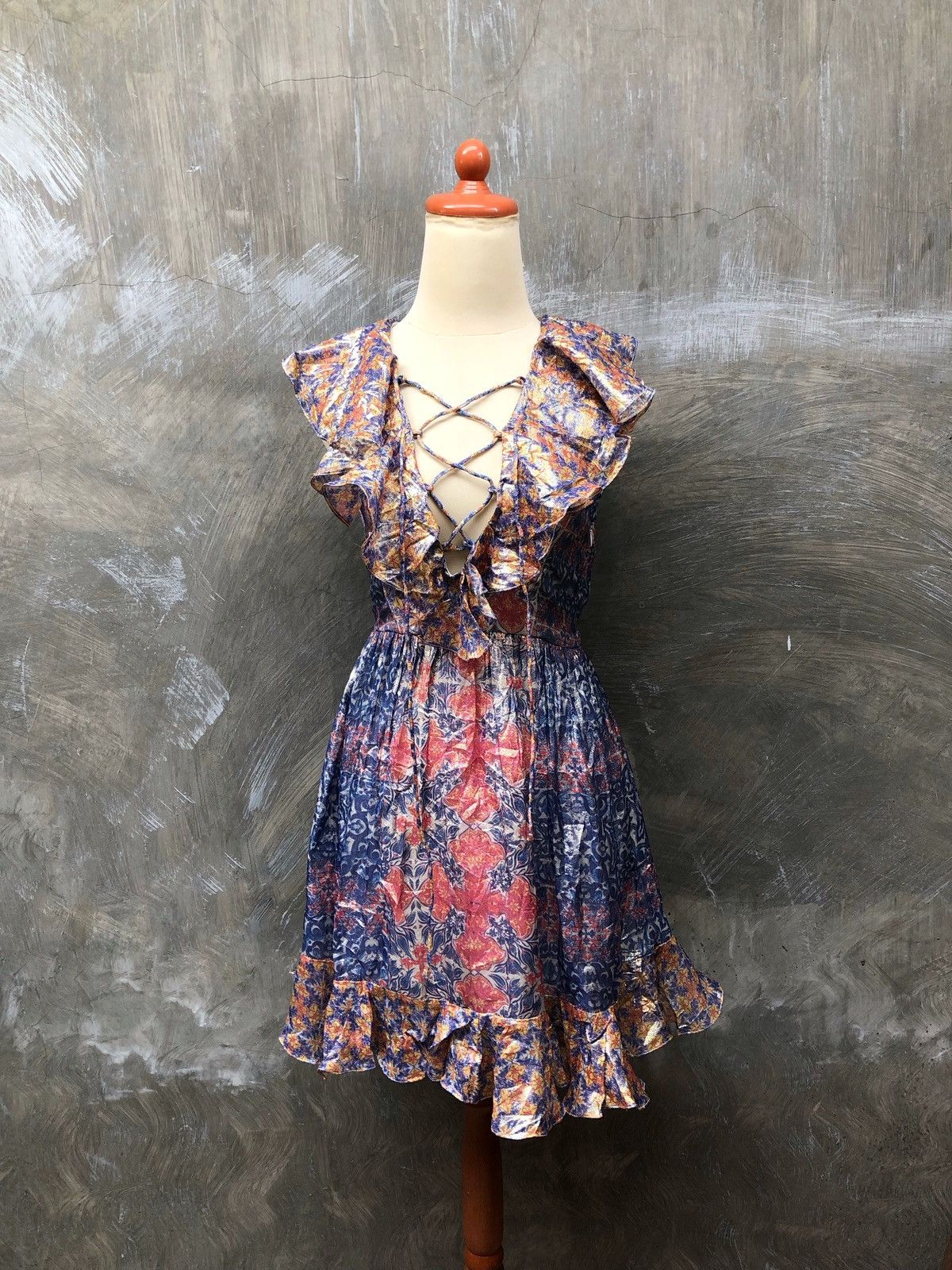 Hemant & Nandita Hemant & Nandita Women Midi Dress Size XS / US 0-2 / IT 36-38 - 1 Thumbnail