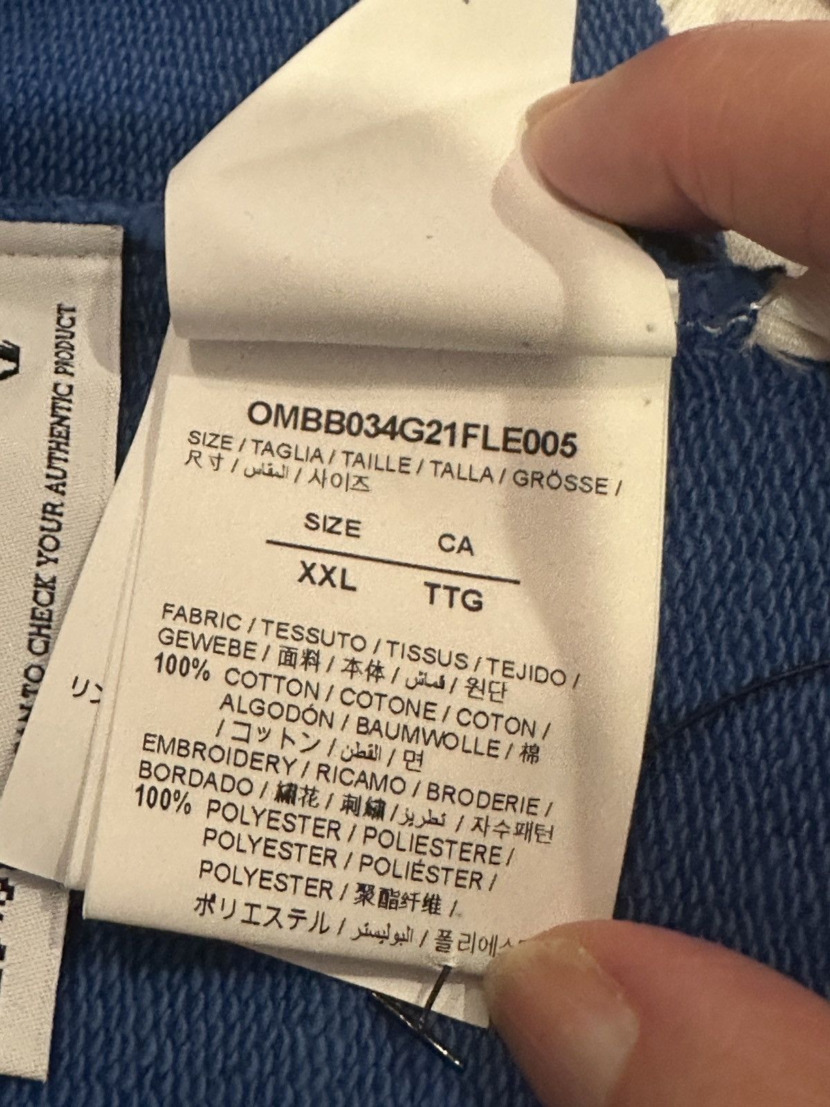 Off-White Off-White x Chicago Cubs Hoodie Blue Size Large Brand New Size US XXL / EU 58 / 5 - 7 Thumbnail