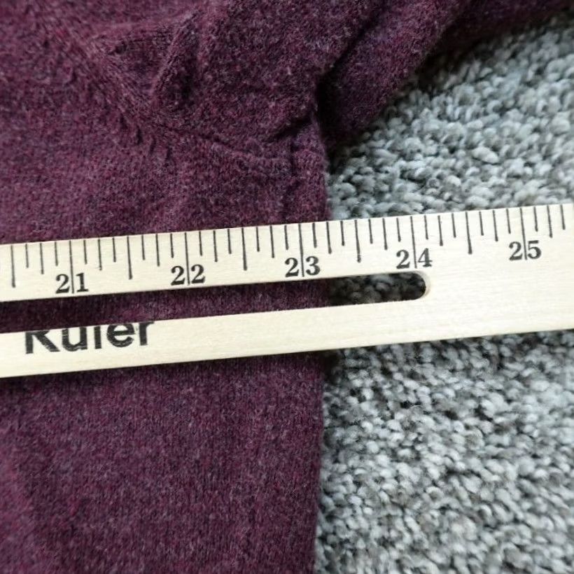 Vintage VINTAGE? No — LL Bean Sweater Womens 2X Purple Turtleneck Pullover Knit Cotton Cashmere Cozy Solidity Prefers Size XXL / US 16-18 / IT 52-54 - 7 Thumbnail