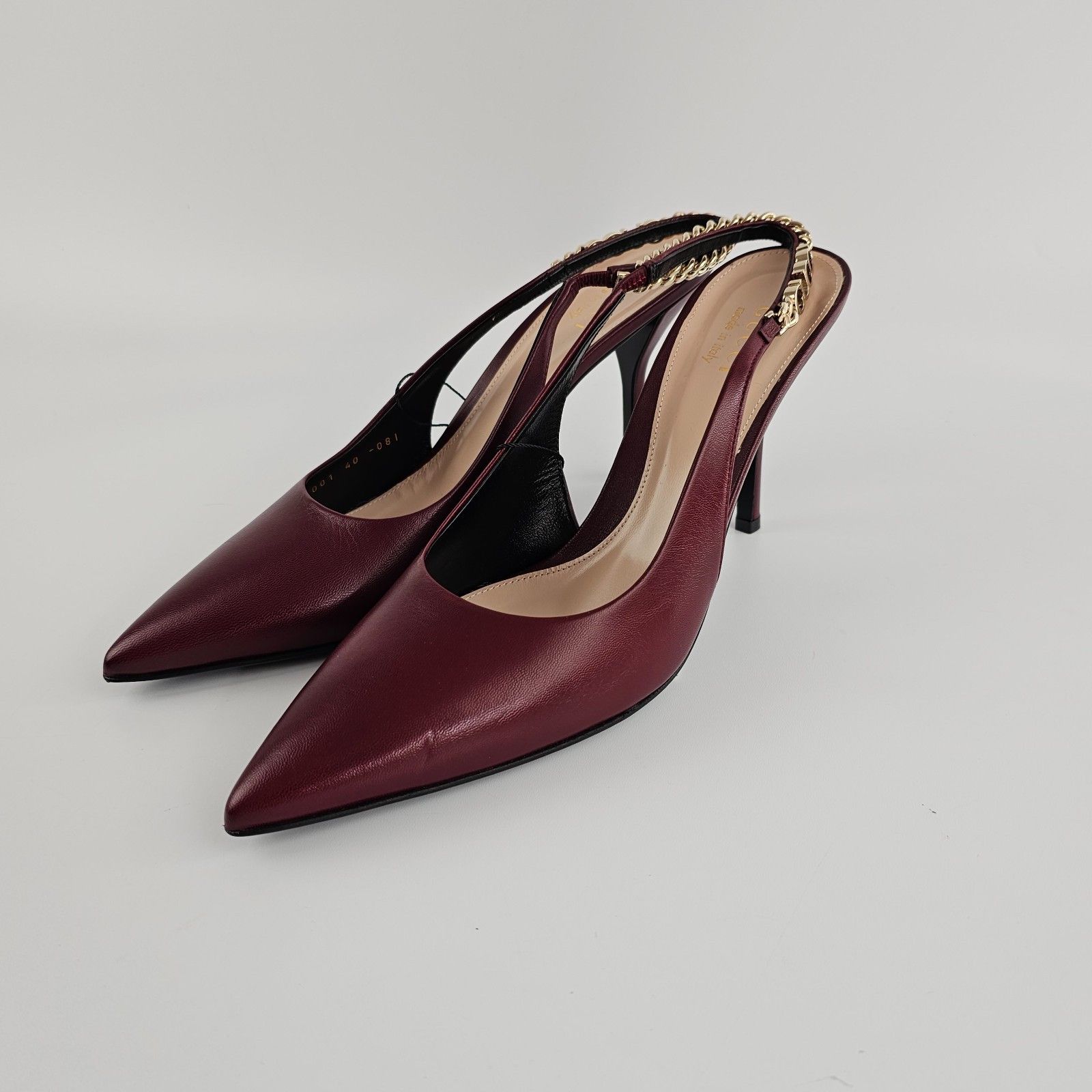 Gucci GUCCI Signoria Rosso Ancora Slingbacks New & Authentic Size US 9 / IT 39 - 1 Thumbnail