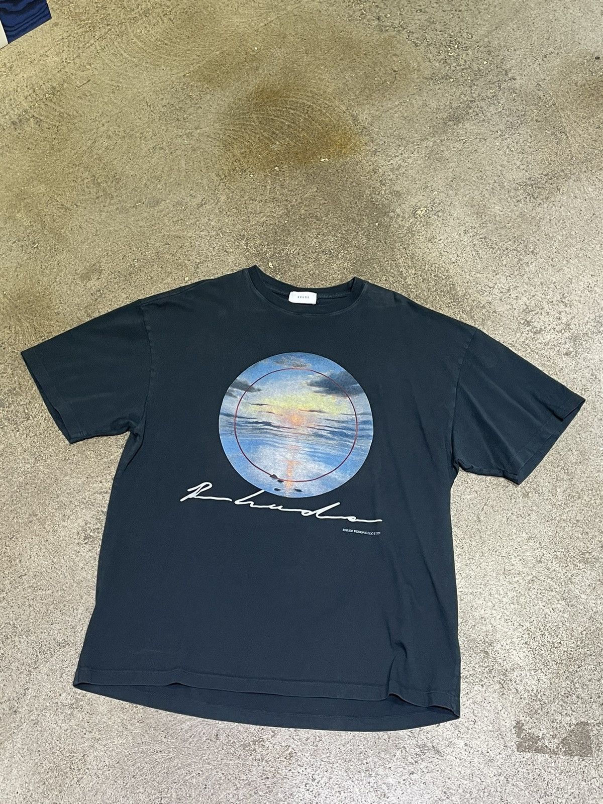 Rhude Rhude Sunset Tee Black Size US XL / EU 56 / 4 - 2 Thumbnail