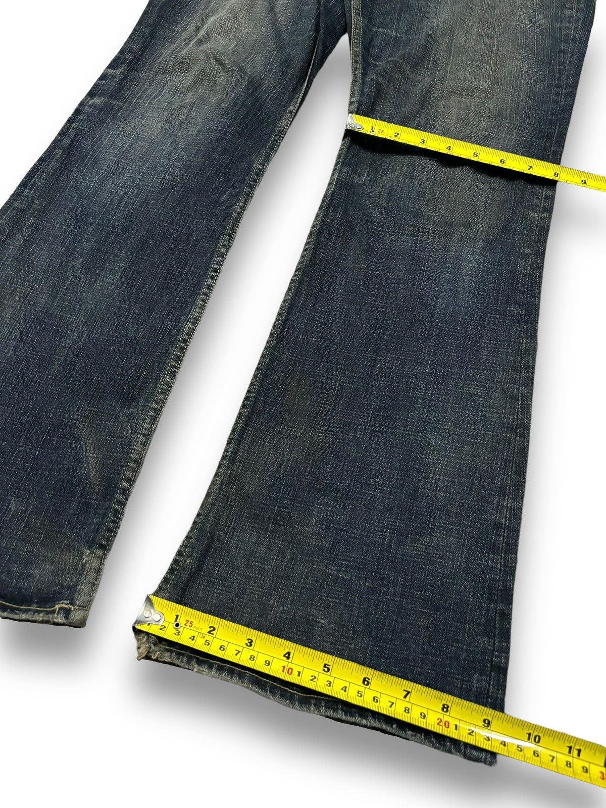Hysteric Glamour Vintage Japanese Brand Studded Pocket Washed Flare Jeans Size US 33 - 20 Thumbnail