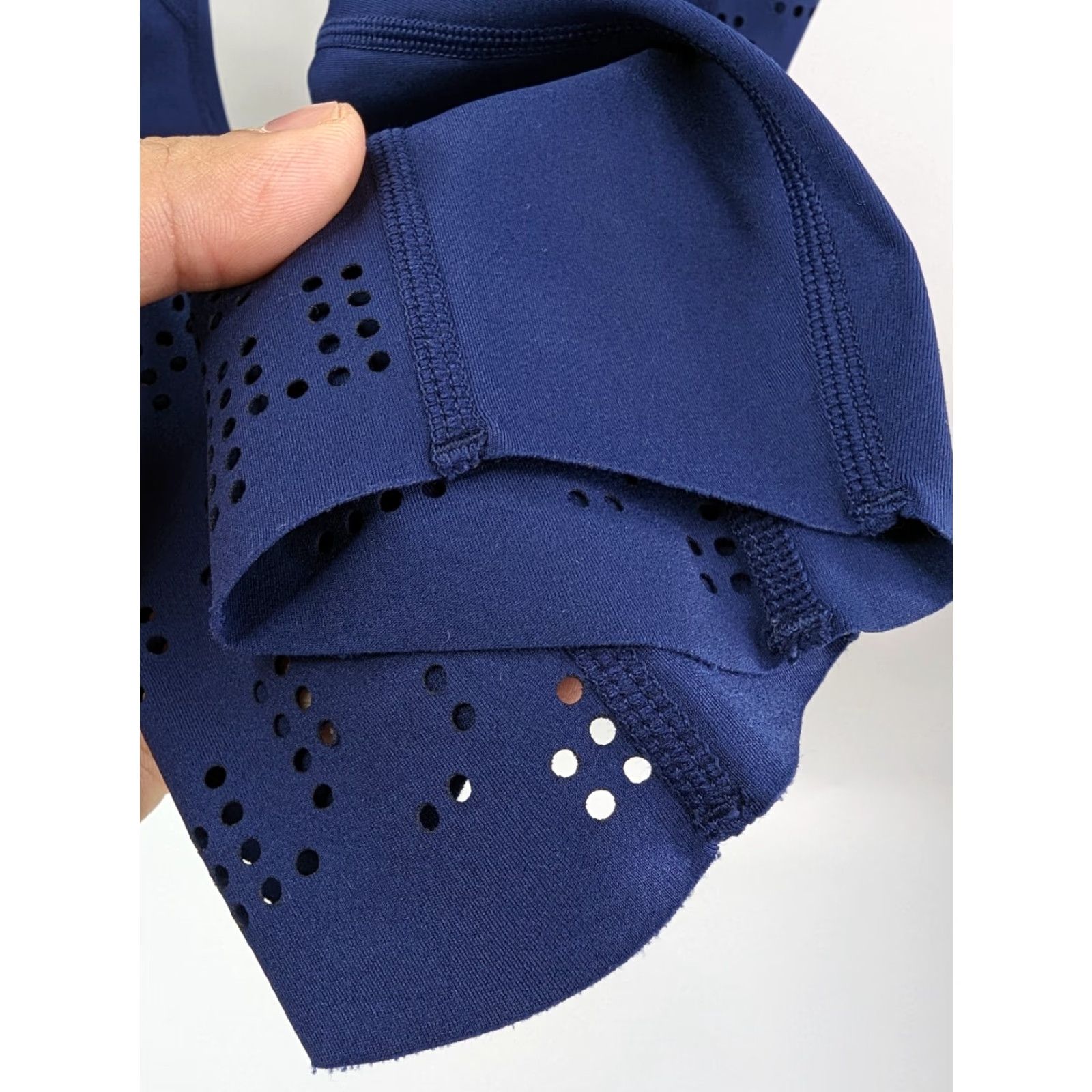 Varley Varley Leggings Womens XS Blue Perforated Breathable Skinny Activewear Jogging Yoga Run Cycling Training Dance Gym Athletic Athleisure Size 26" / US 2 / IT 38 - 3 Thumbnail