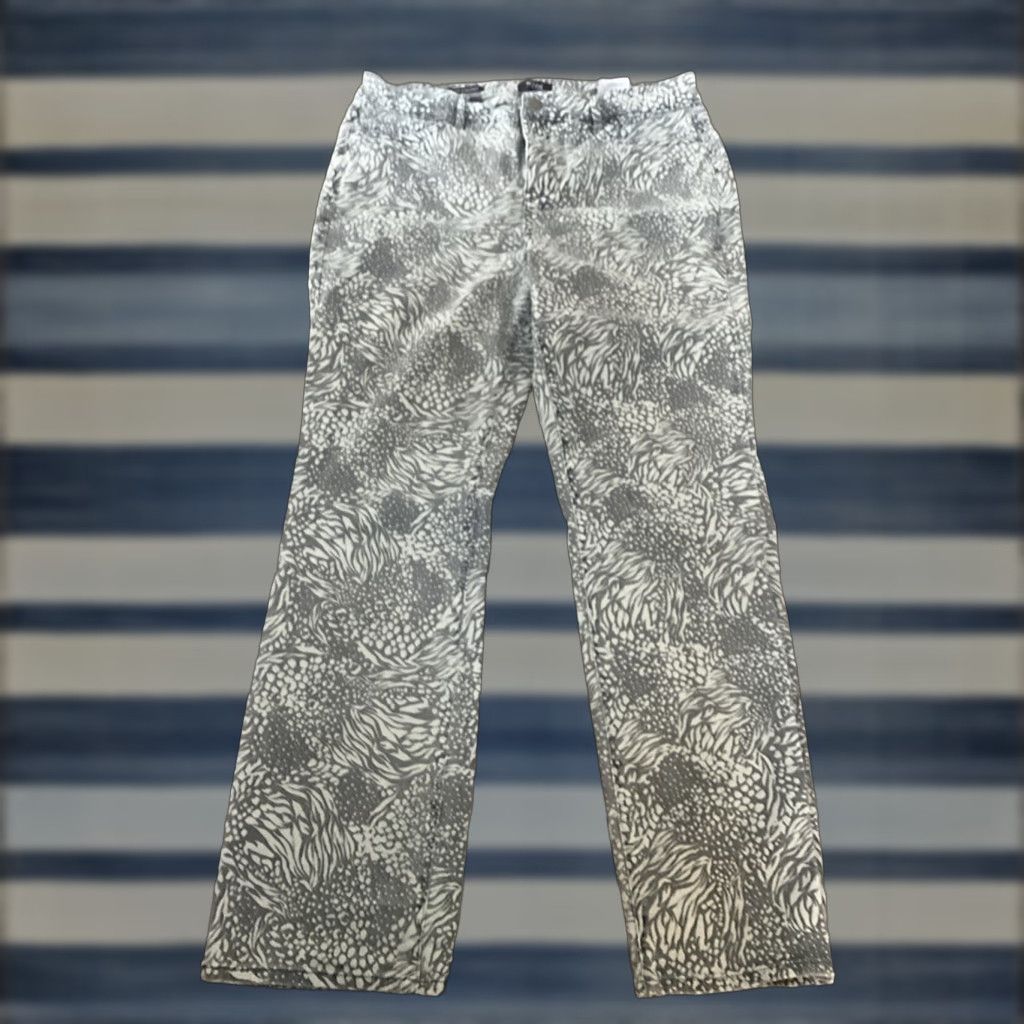 NYDJ NYDJ Jeans Women’s Size 14 Shadow Animal Charcoal High Rise Stretch Skinny Size 36" / US 14 / IT 50 - 1 Thumbnail
