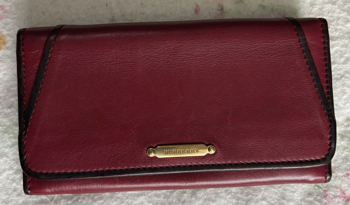 Burberry wallet bordeaux on sale