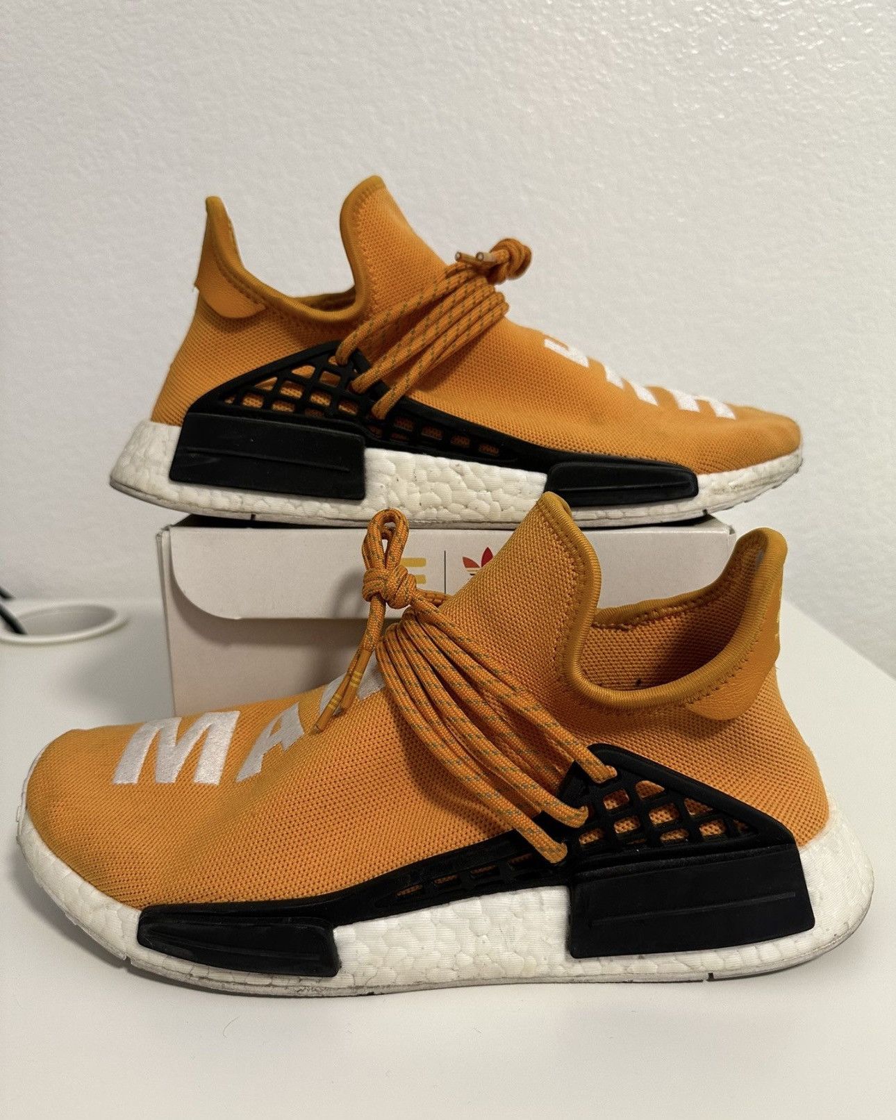 Adidas × Pharrell Pharrell x adidas NMD Human Race 'Tangerine' Size US 9.5 / EU 42-43 - 3 Thumbnail