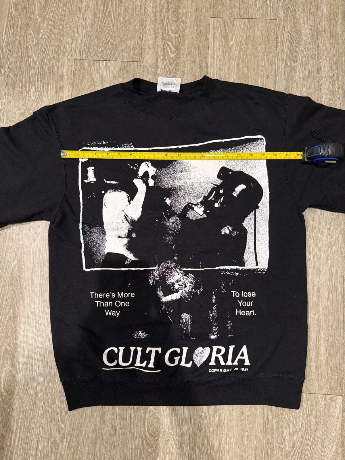 G59 Records CULT GLORIA - VALENTINE CHAMPION CREWNECK (BLACK) MEDIUM Size US M / EU 48-50 / 2 - 5 Thumbnail